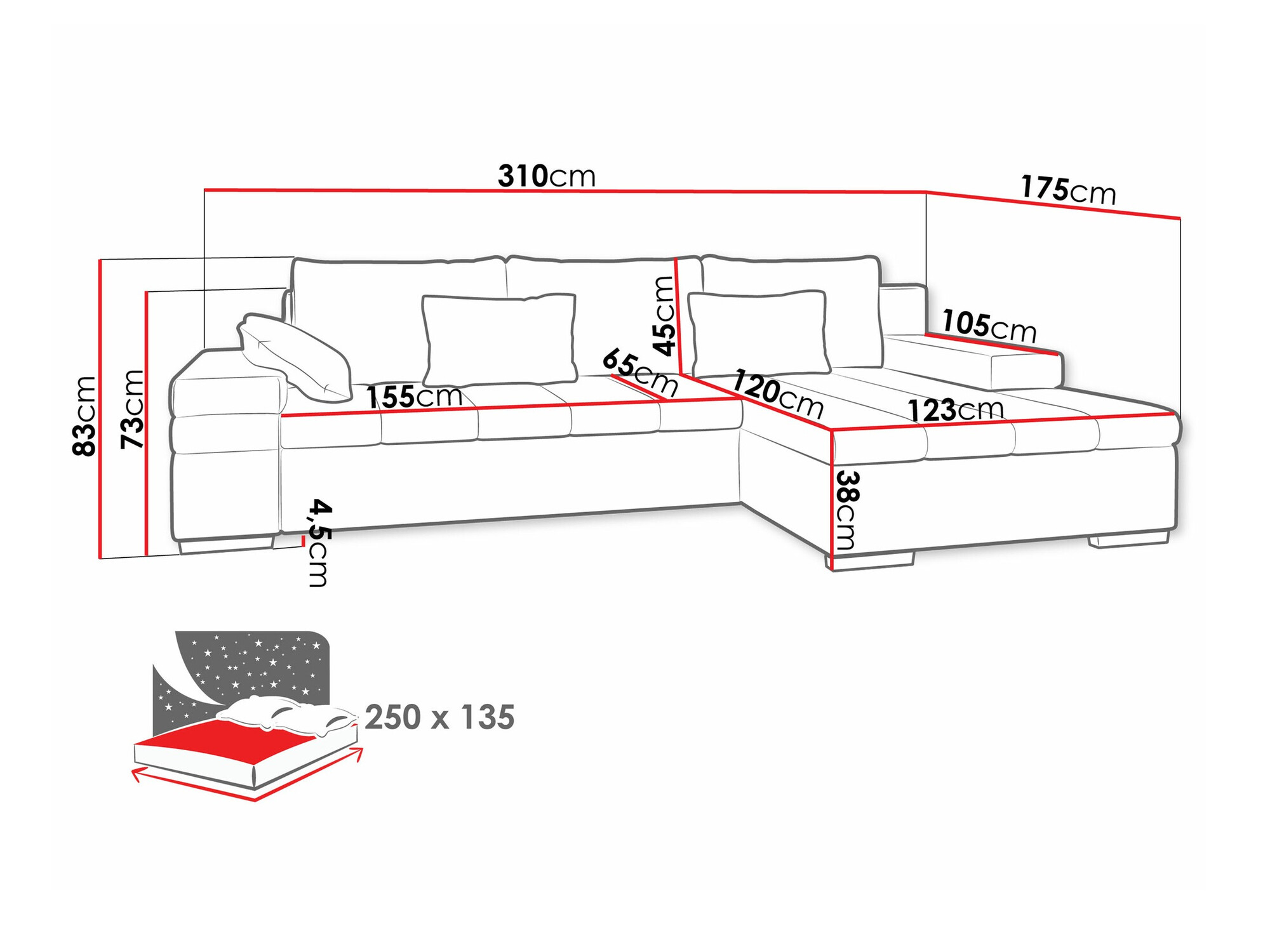 Stūra dīvāns Comfivo 113 (Magic Velvet 2243)