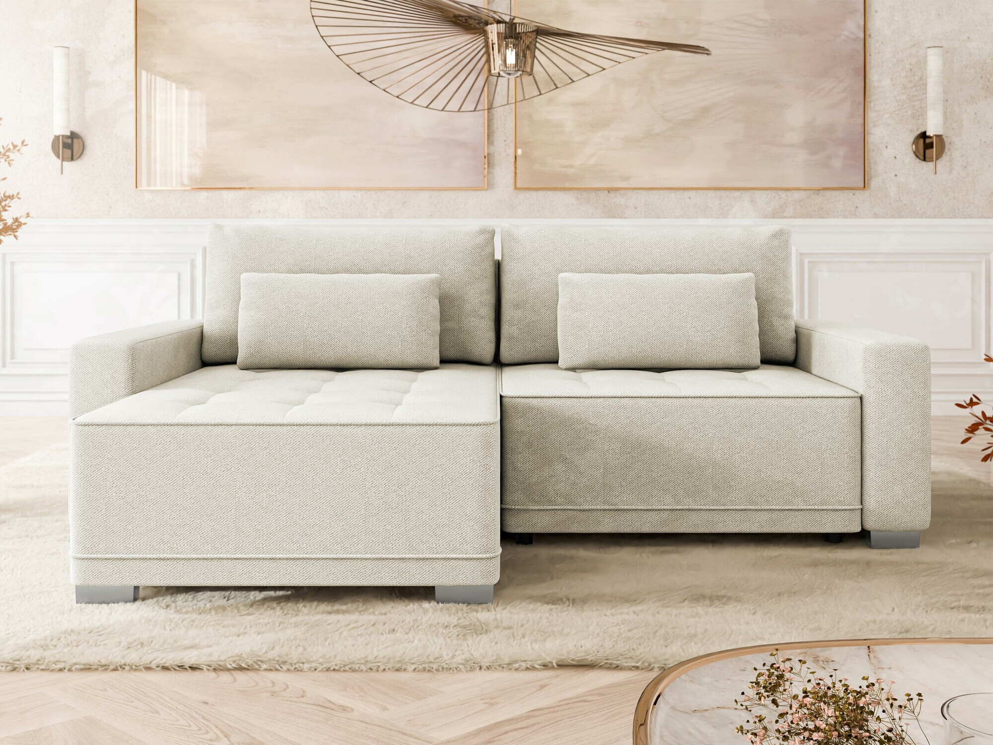 Stūra dīvāns Sanford 106 (Paros 01)