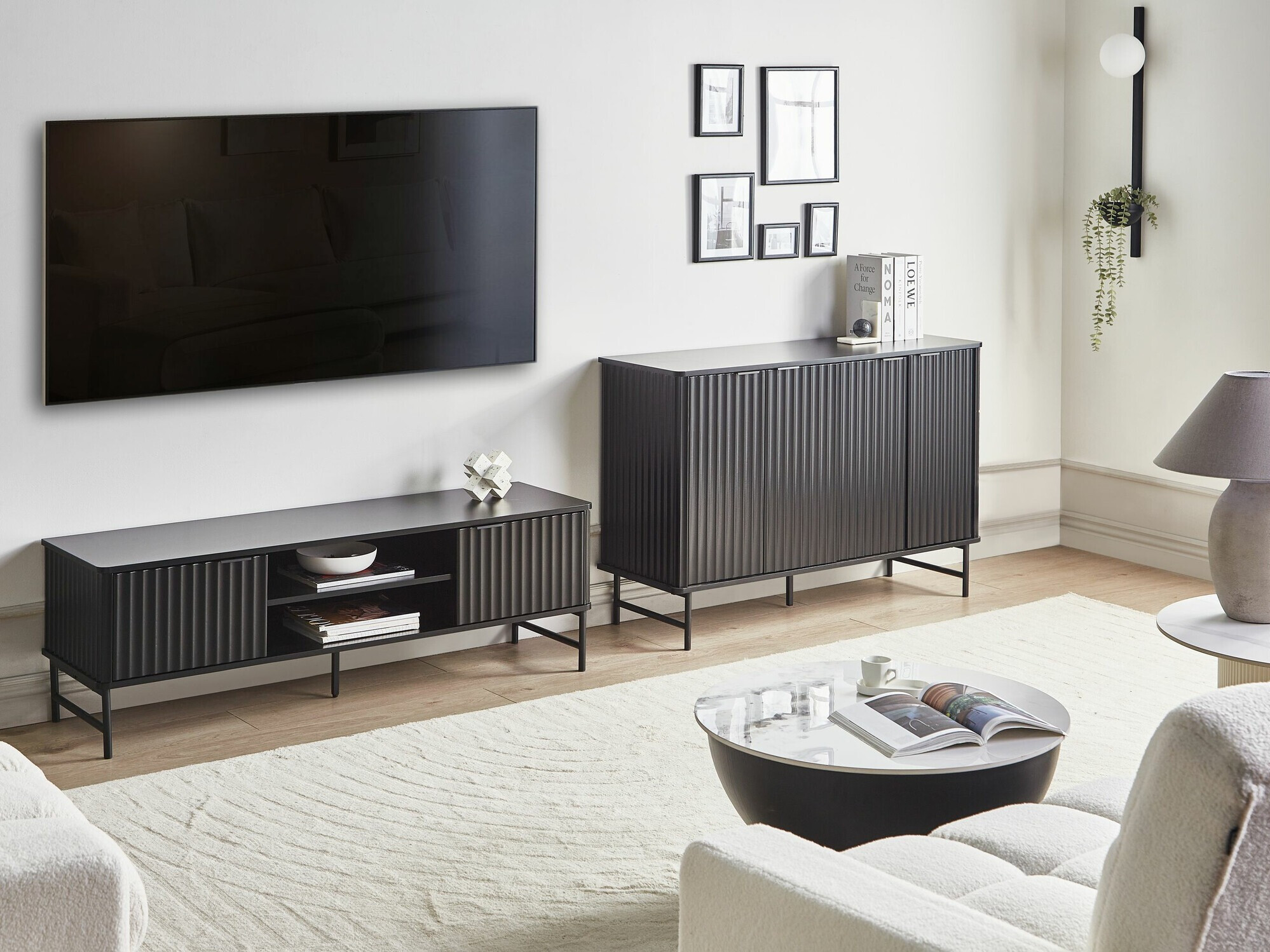 TV galds Berwyn 2575 (Melns)