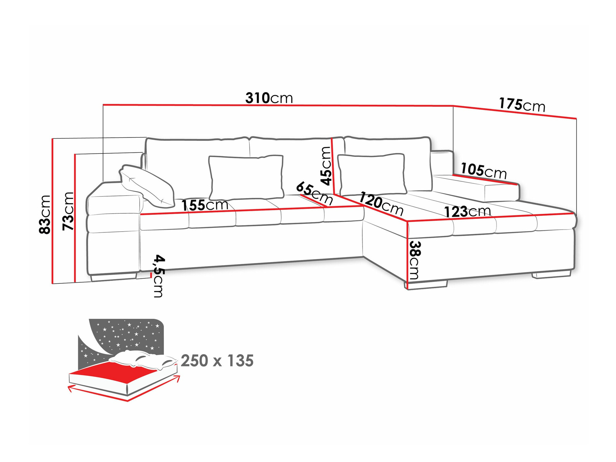 Угловой диван Comfivo 113 (Manila 35)
