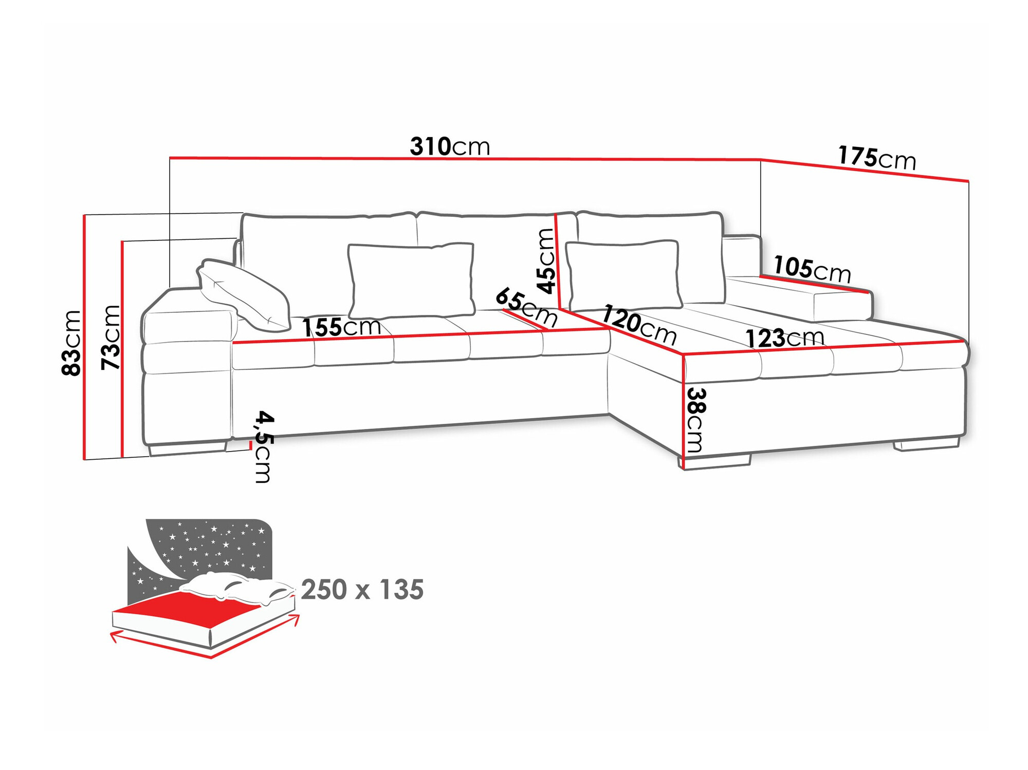 Угловой диван Comfivo 113 (Manila 35)