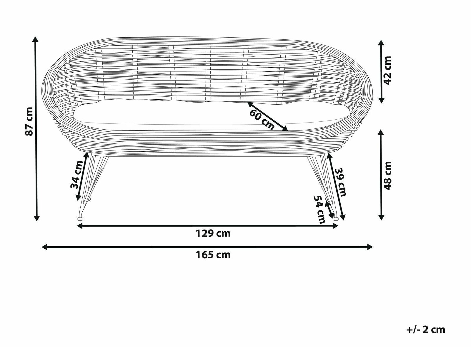 Dārza dīvāns Marsona 100
