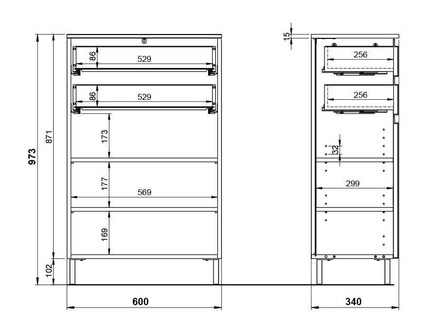 Hапольные шкафчик для ванной Talmira 104 (Кашемир)