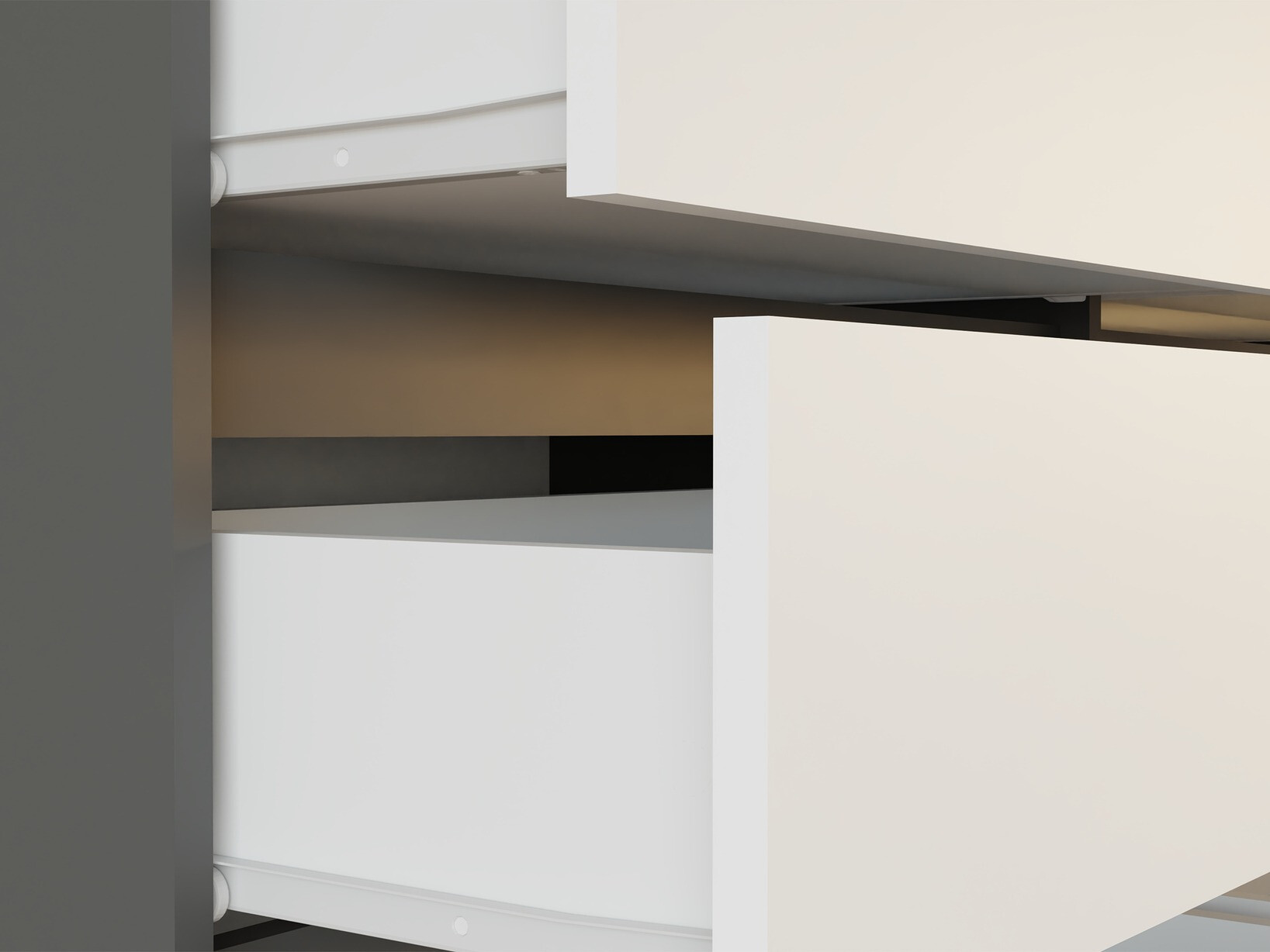 Kumode Elbvelu 102 (Antracīts + Balts)