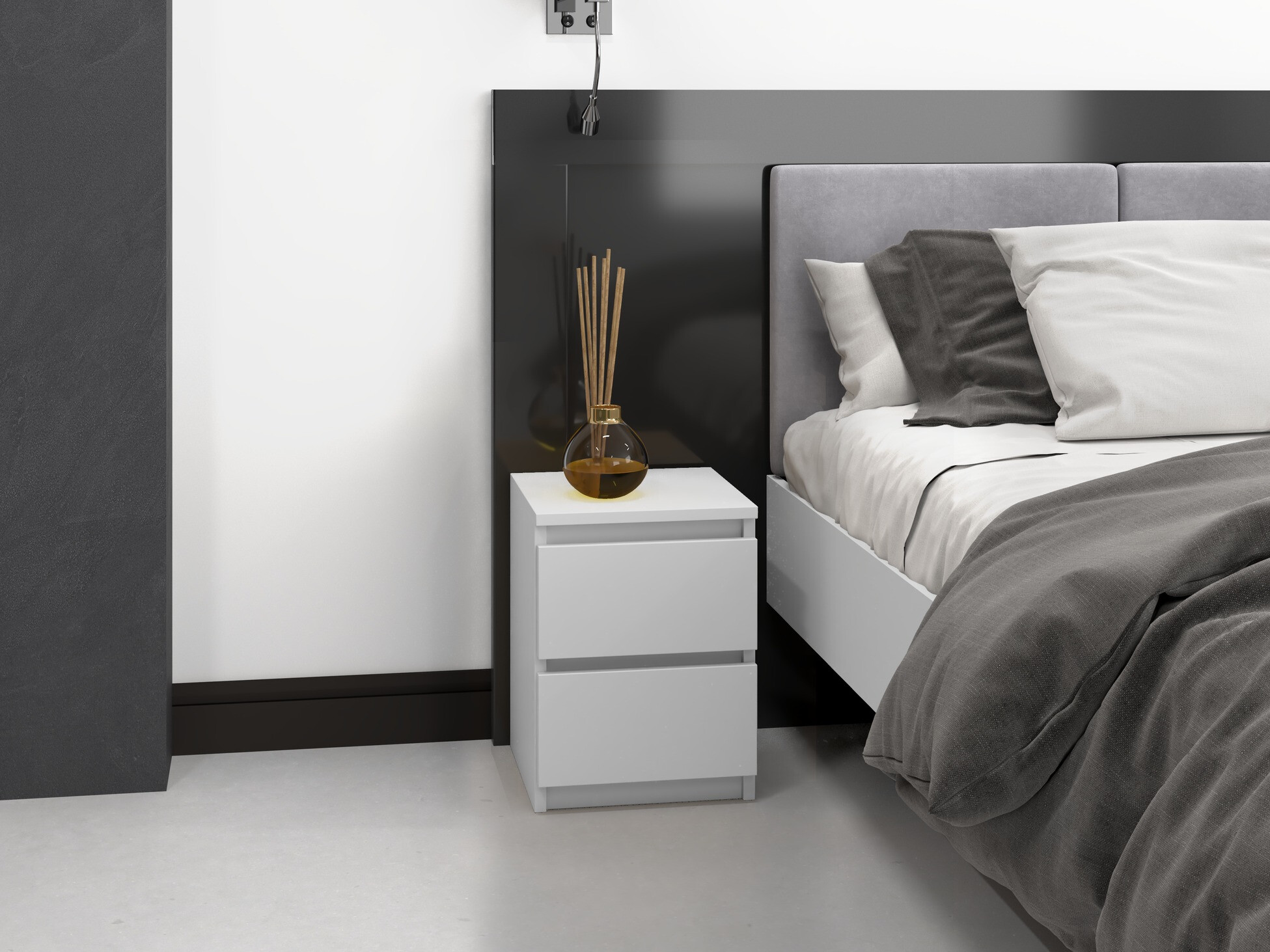 Naktsgaldiņš Elbvelu 107 (Balts)