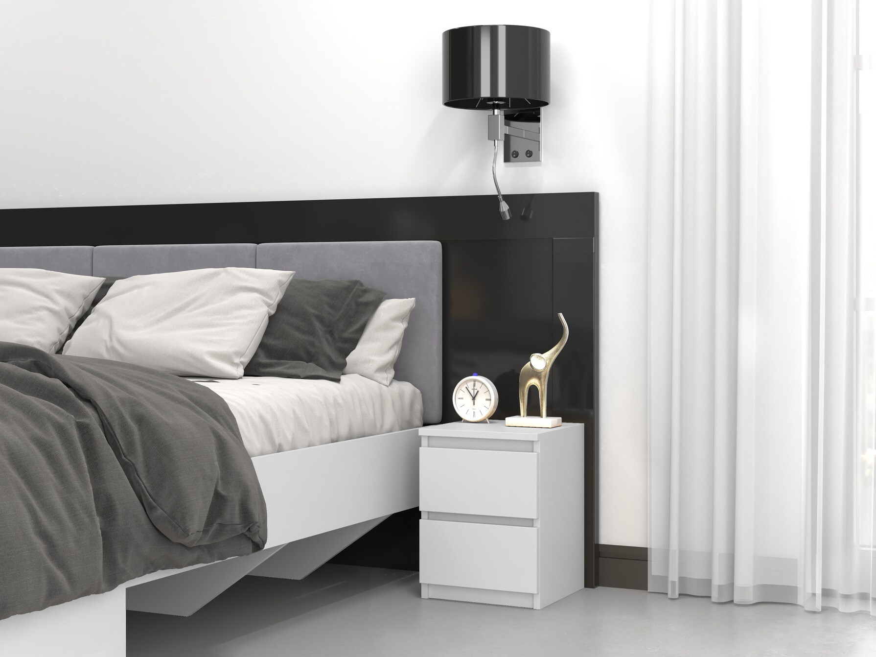 Naktsgaldiņš Elbvelu 107 (Balts)