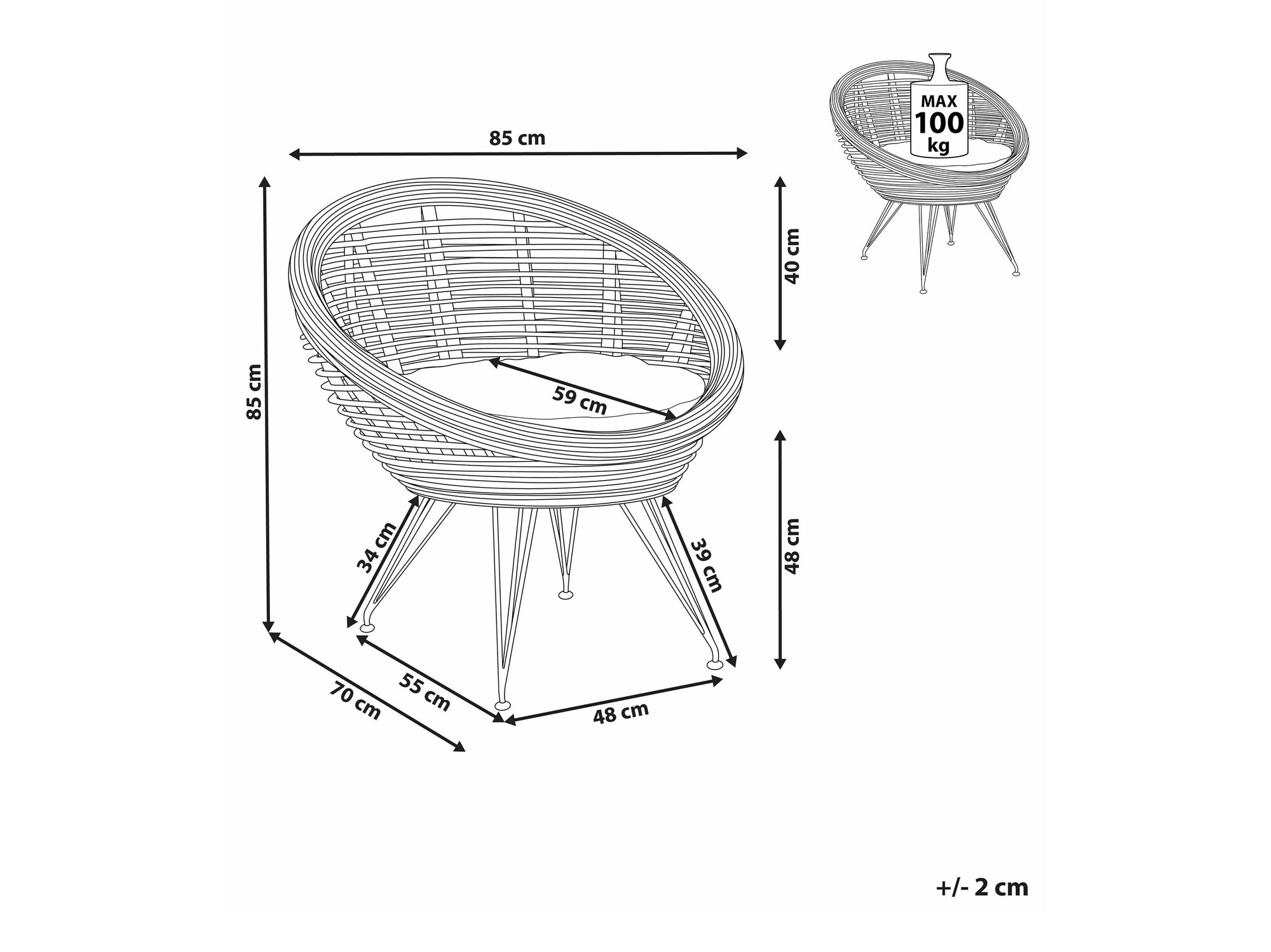 Садовый стул Marsona 101