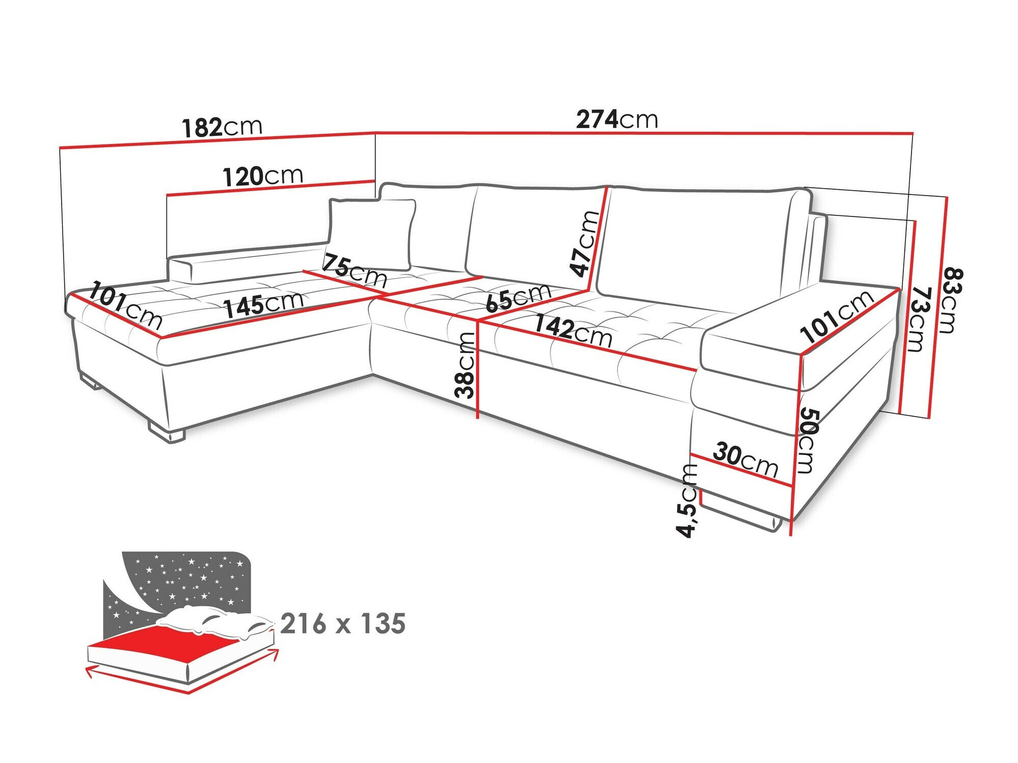 Stūra dīvāns Comfivo 121 (Magic Velvet 2225)