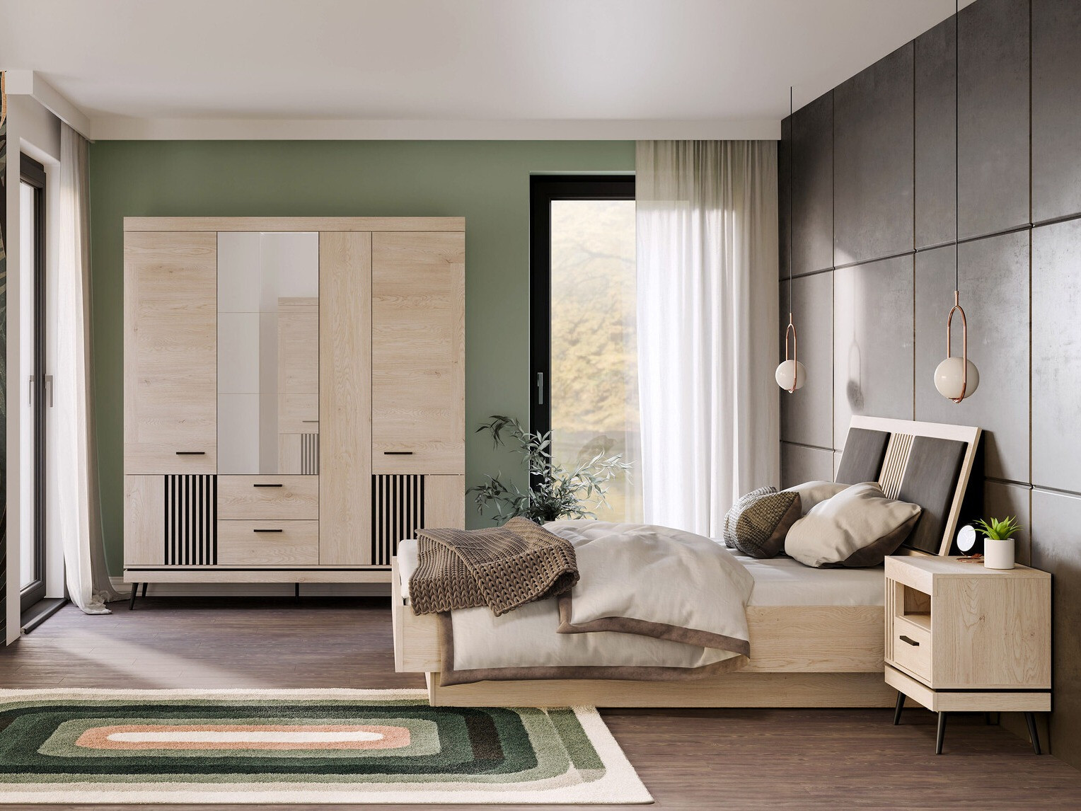 Guļamistabas komplekts Sermelu 123