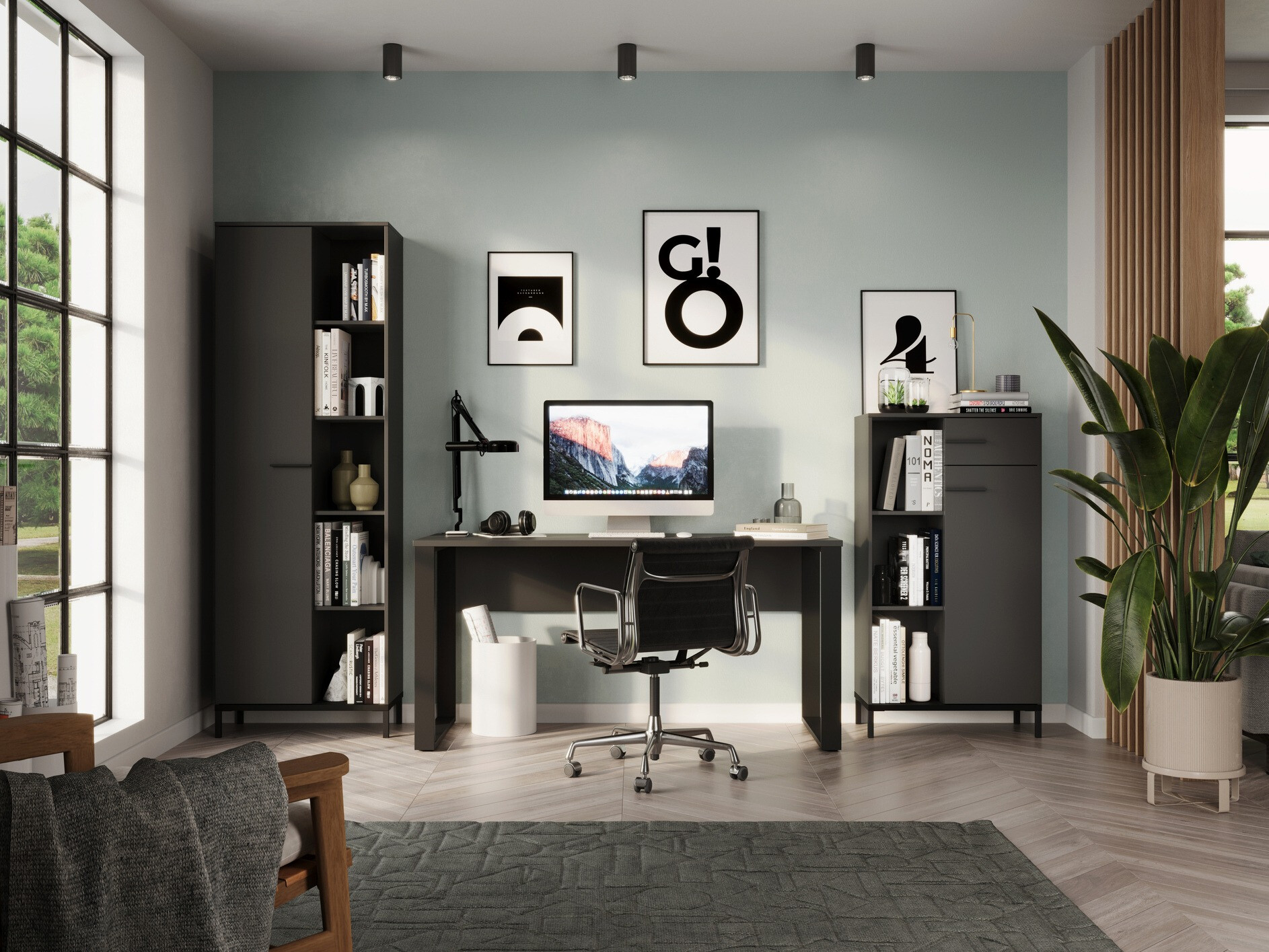 Комплект для домашнего офиса Solaro 102 (Графит)