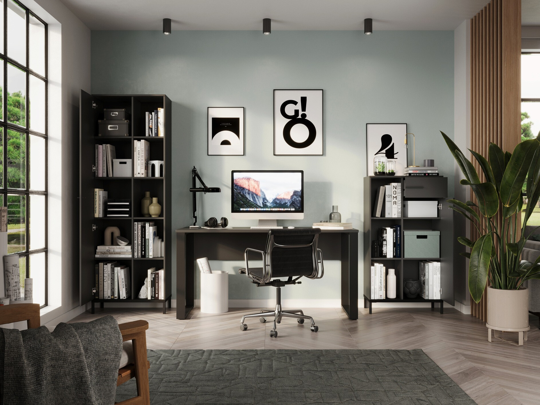 Комплект для домашнего офиса Solaro 102 (Графит)