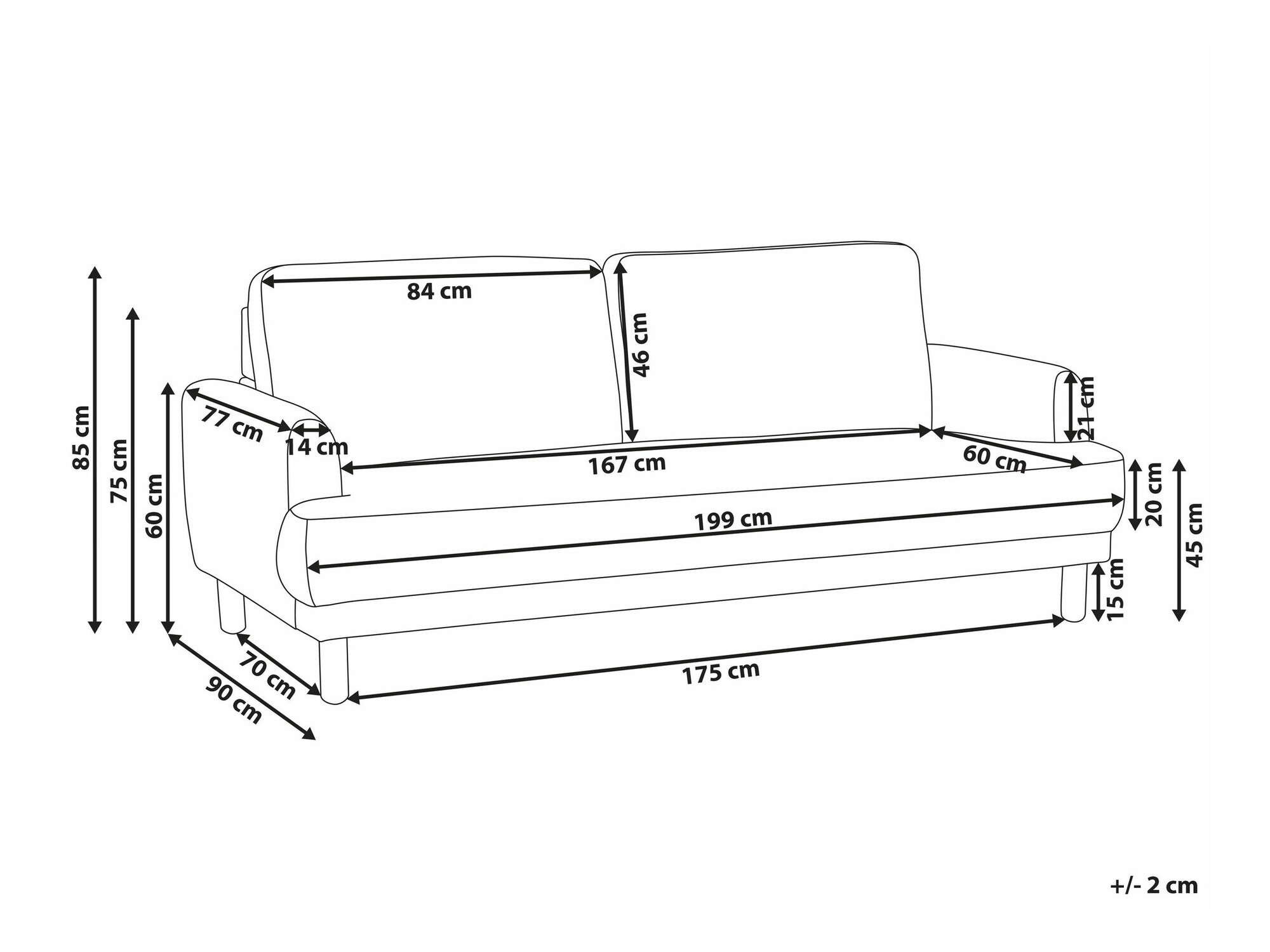 Диван Berwyn 2587 (Белый)
