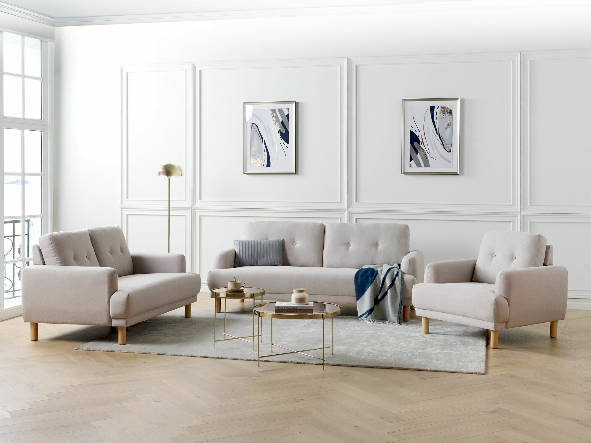 Dīvāns Berwyn 2587 (Taupe)