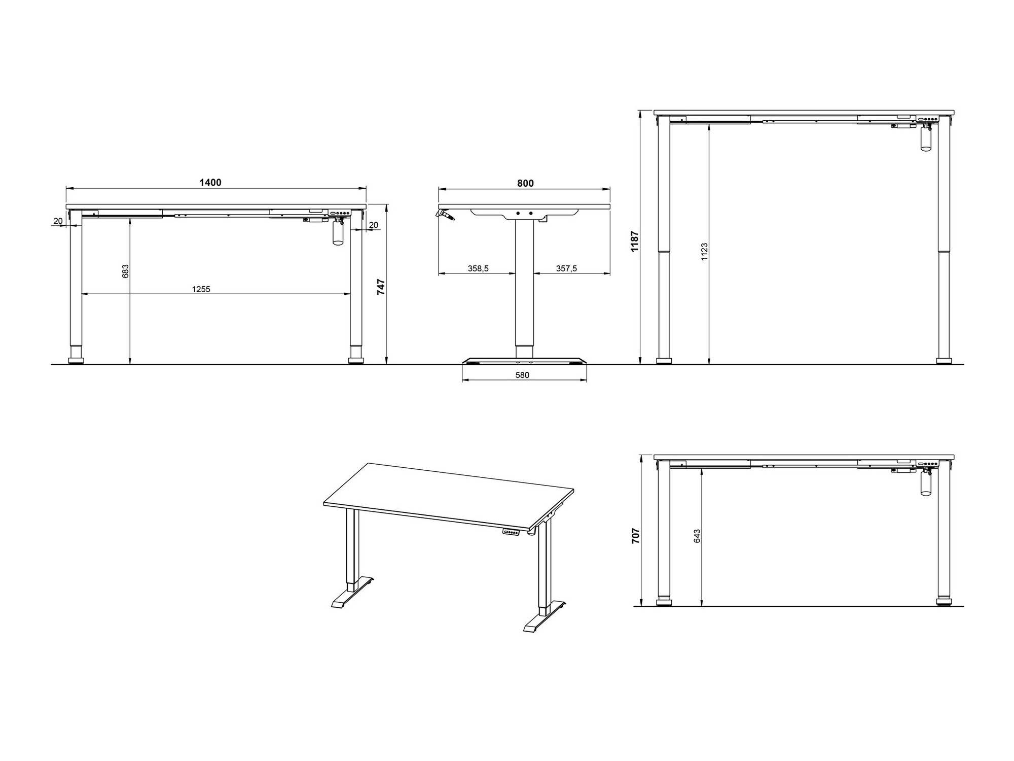 Комплект для домашнего офиса Solaro 104 (Кашемир)