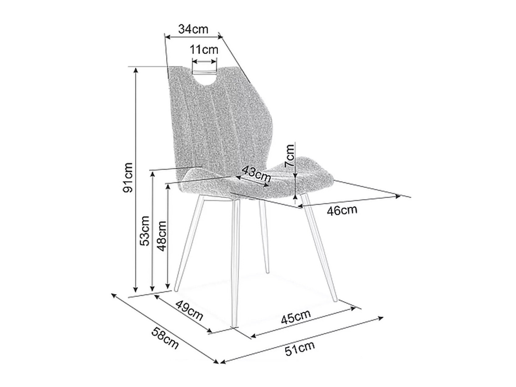 Krēsls Detroit 716 (Bēšs)