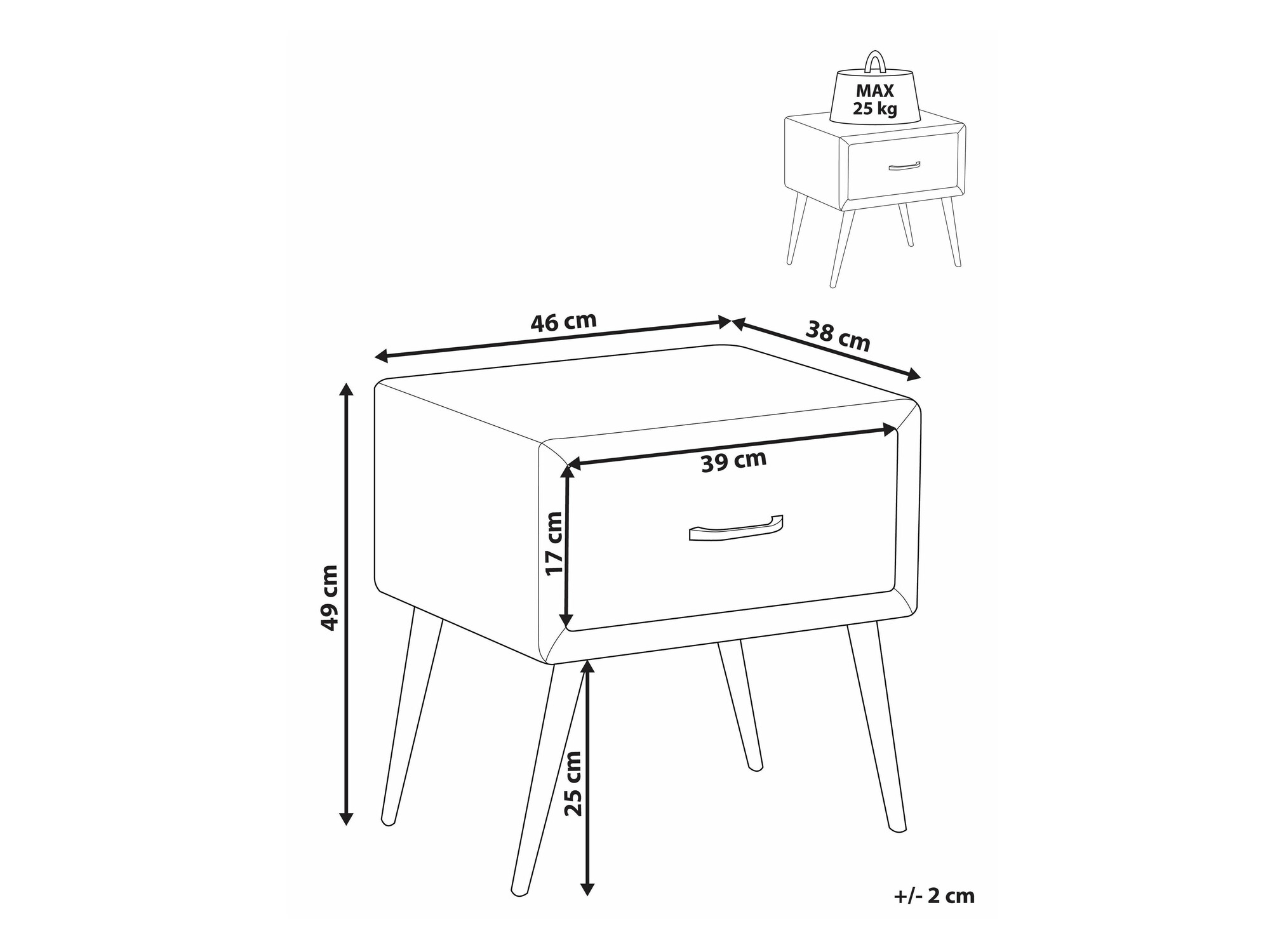 Naktsgaldiņš Berwyn 2590 (Gaiši pelēks)