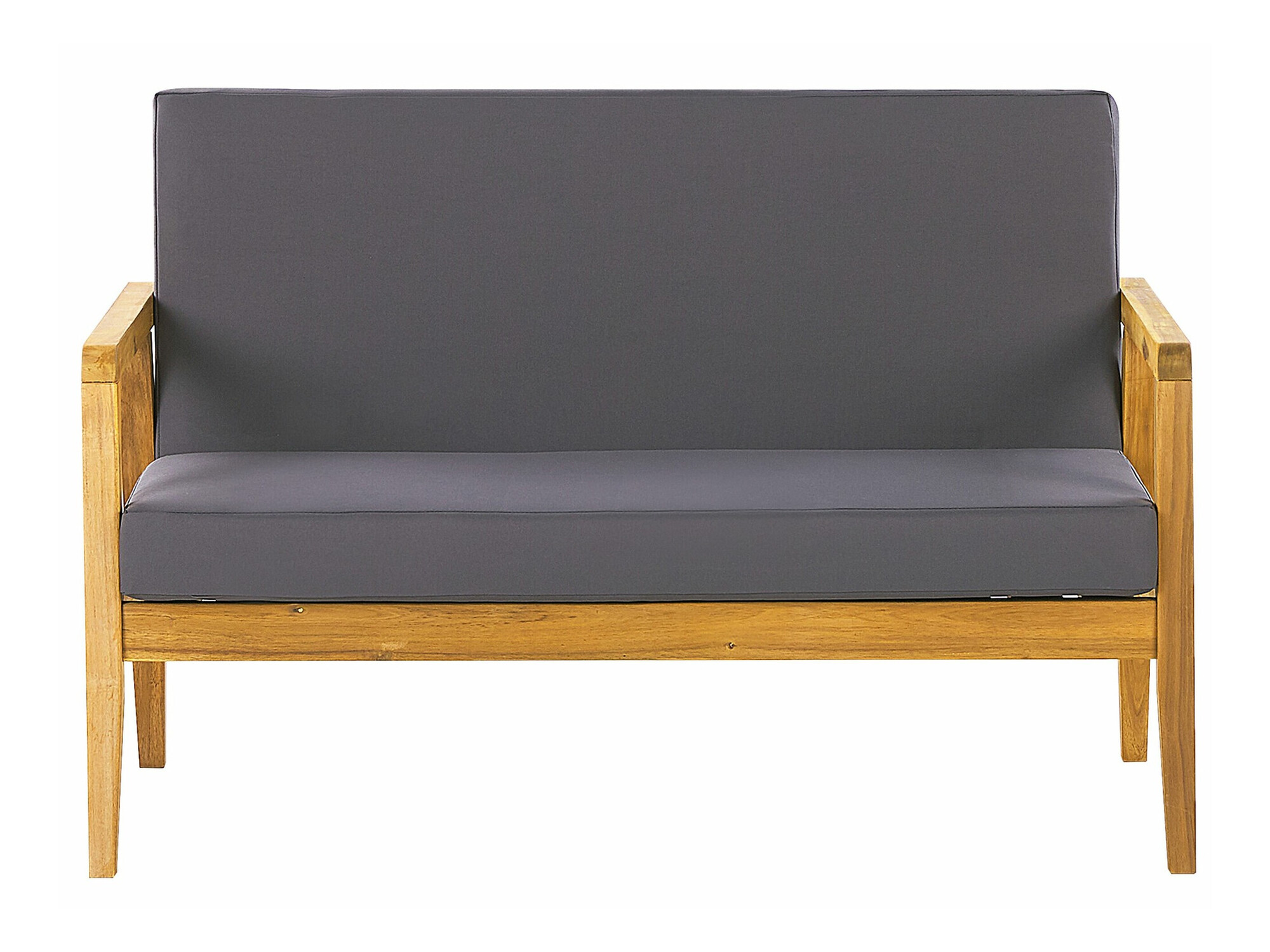 Dārza mēbeļu komplekts Berwyn 2592 (Gaišs koks + Tumši pelēks)