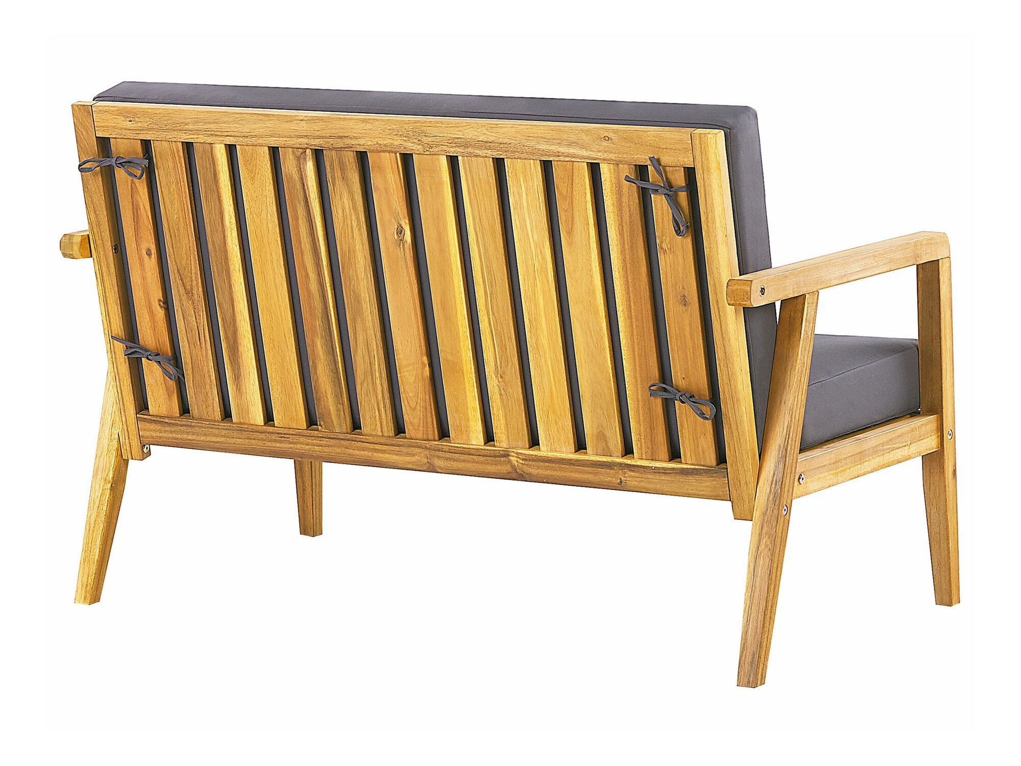 Dārza mēbeļu komplekts Berwyn 2592 (Gaišs koks + Tumši pelēks)