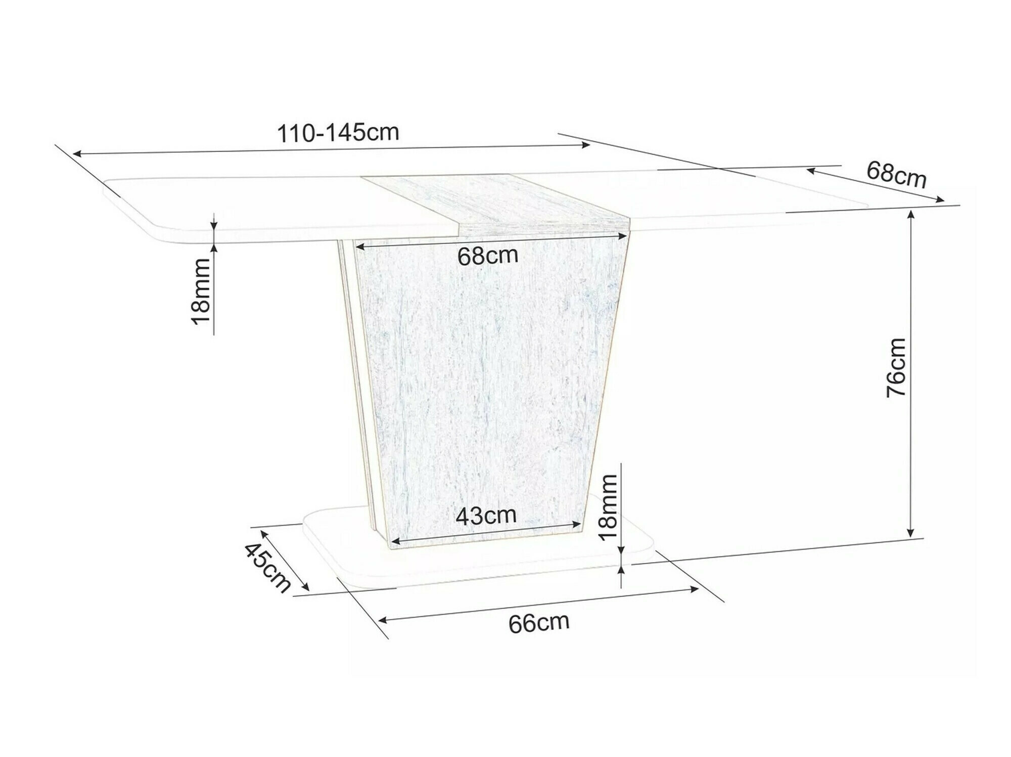Galds Detroit 322 (Kašmirs + Ozols)