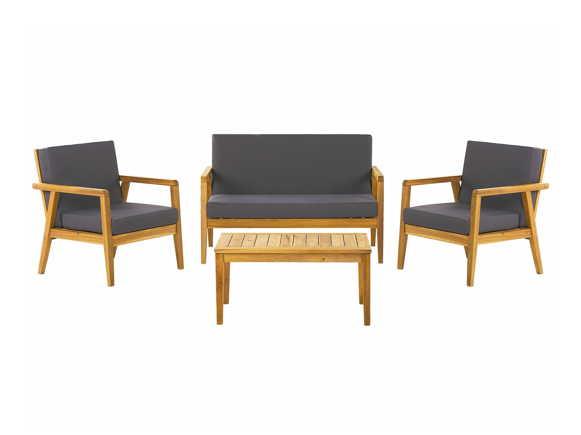 Садовый комплект Berwyn 2592 (Светлое дерево + Тёмно-серый)