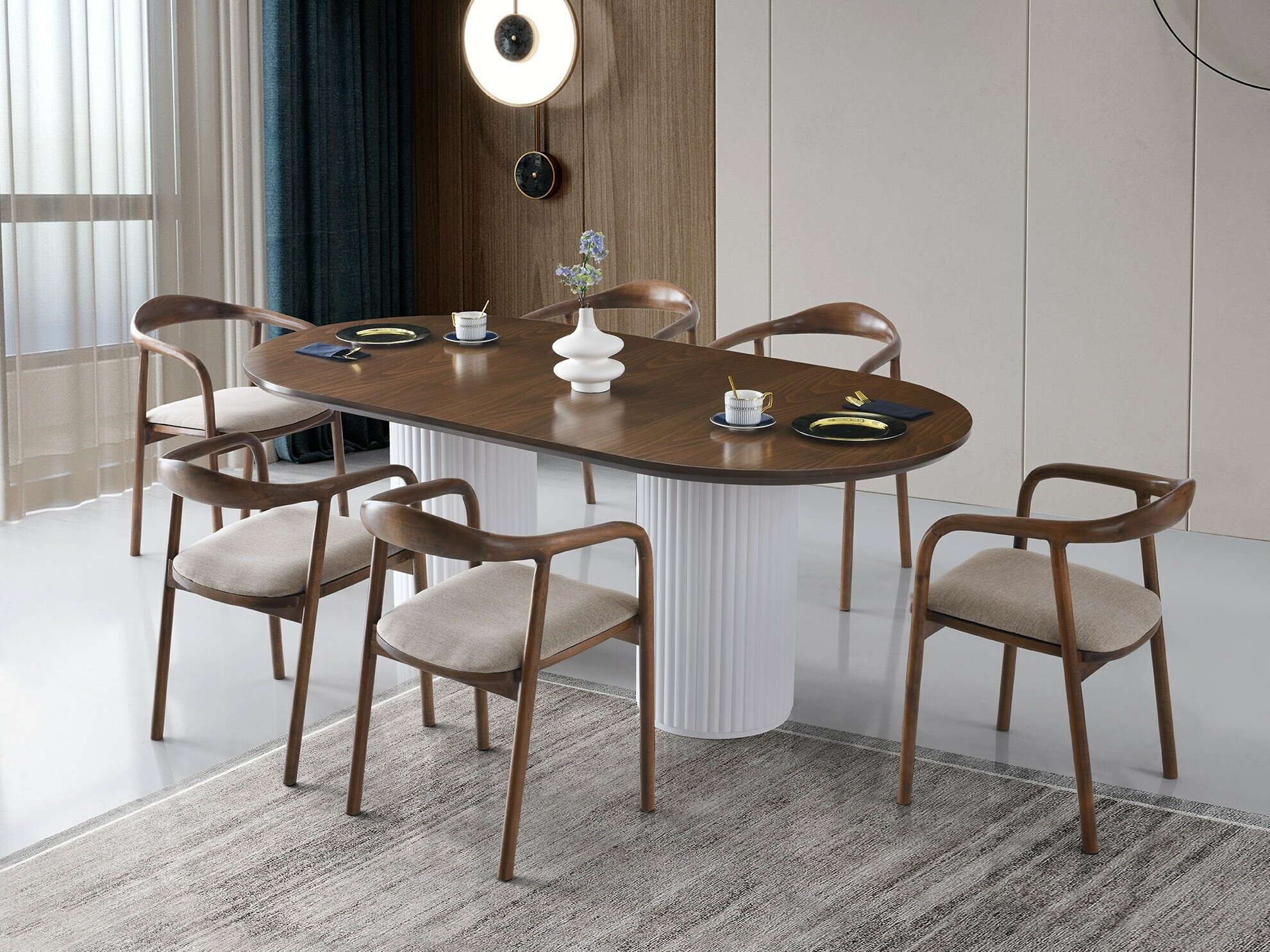 Galds Kailua 2470 (Riekstkoks + Balts)