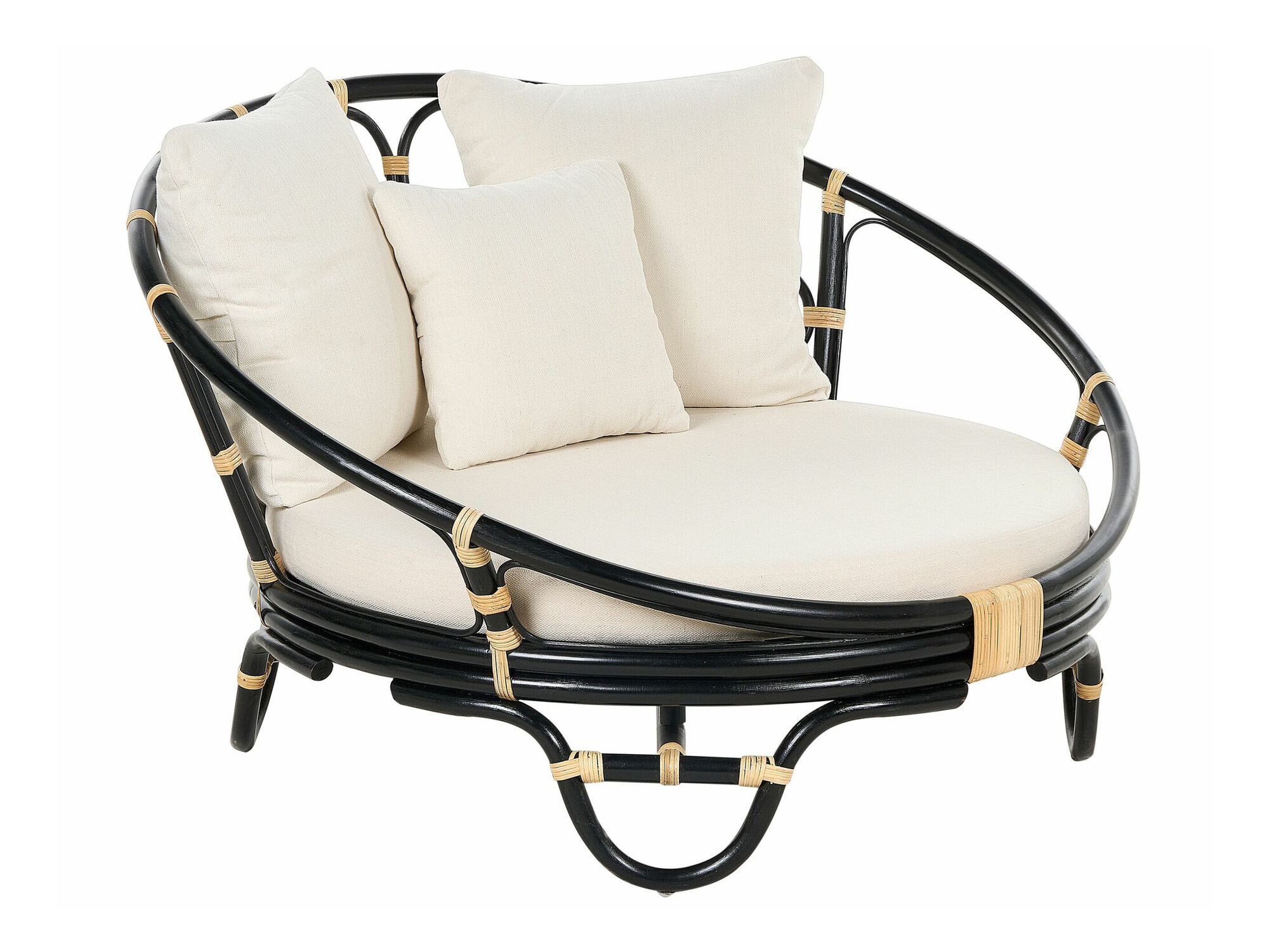 Dārza atpūtas krēsls Berwyn 2600 (Melns)