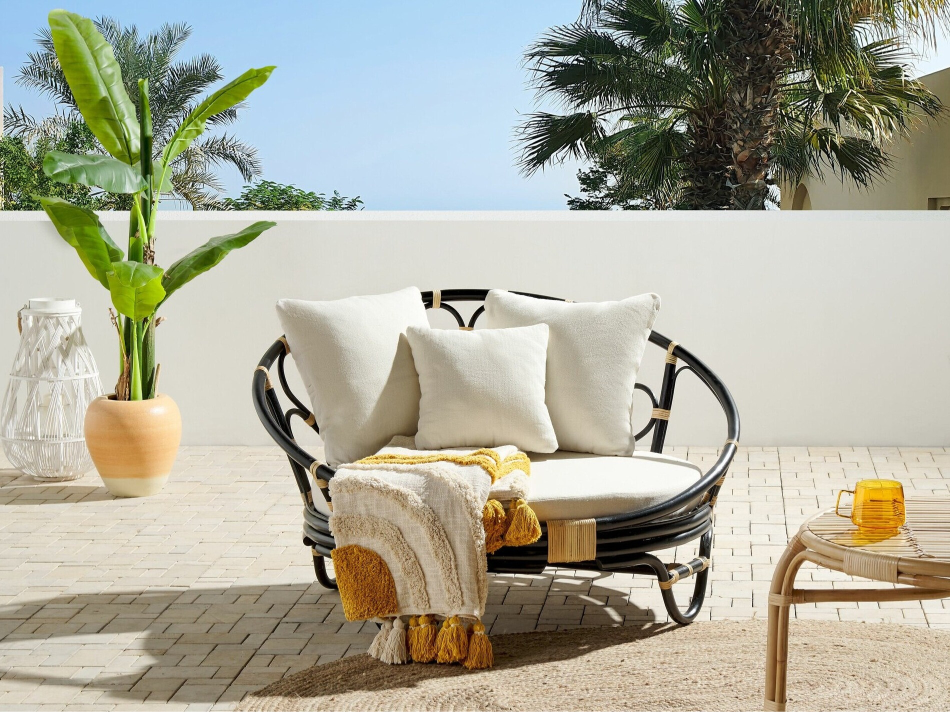 Dārza atpūtas krēsls Berwyn 2600 (Melns)