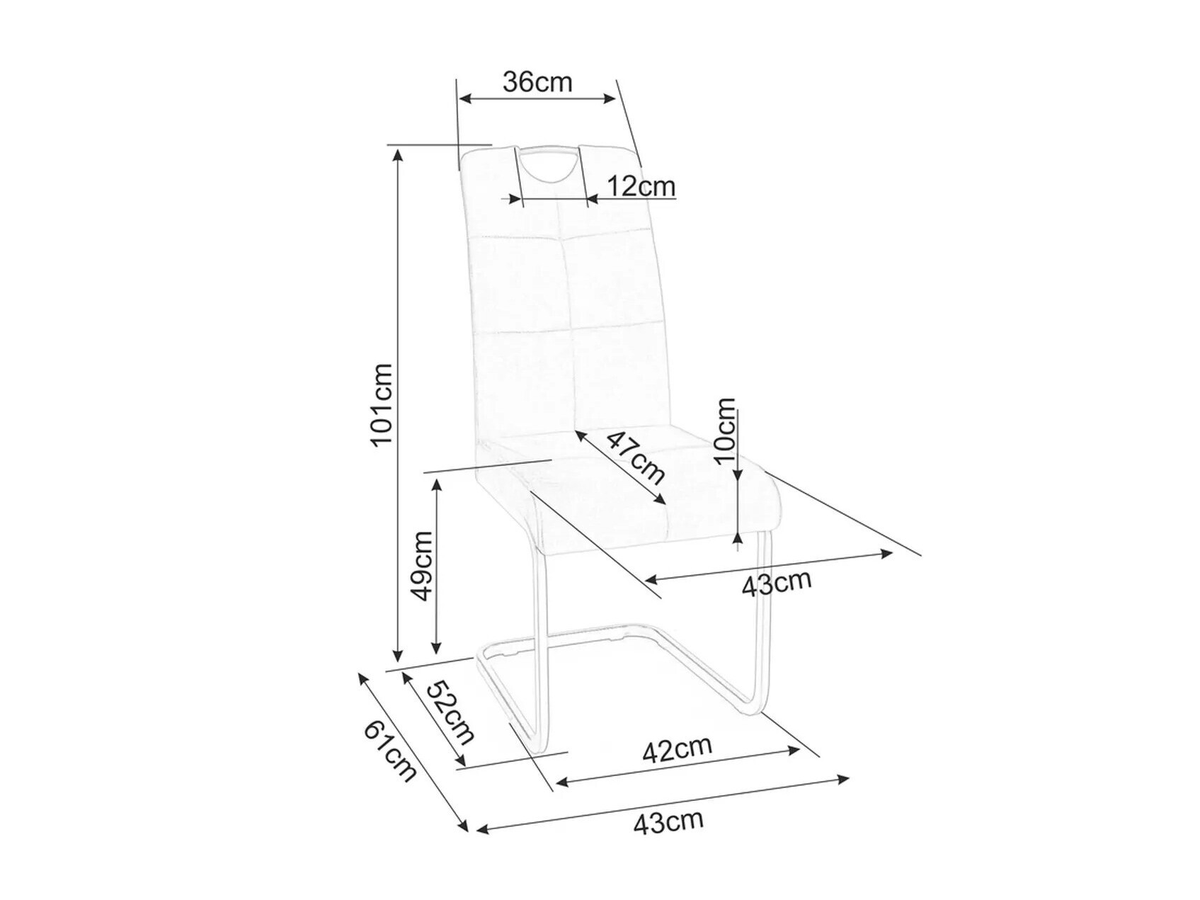 Стул Detroit 724 (Бежевый)