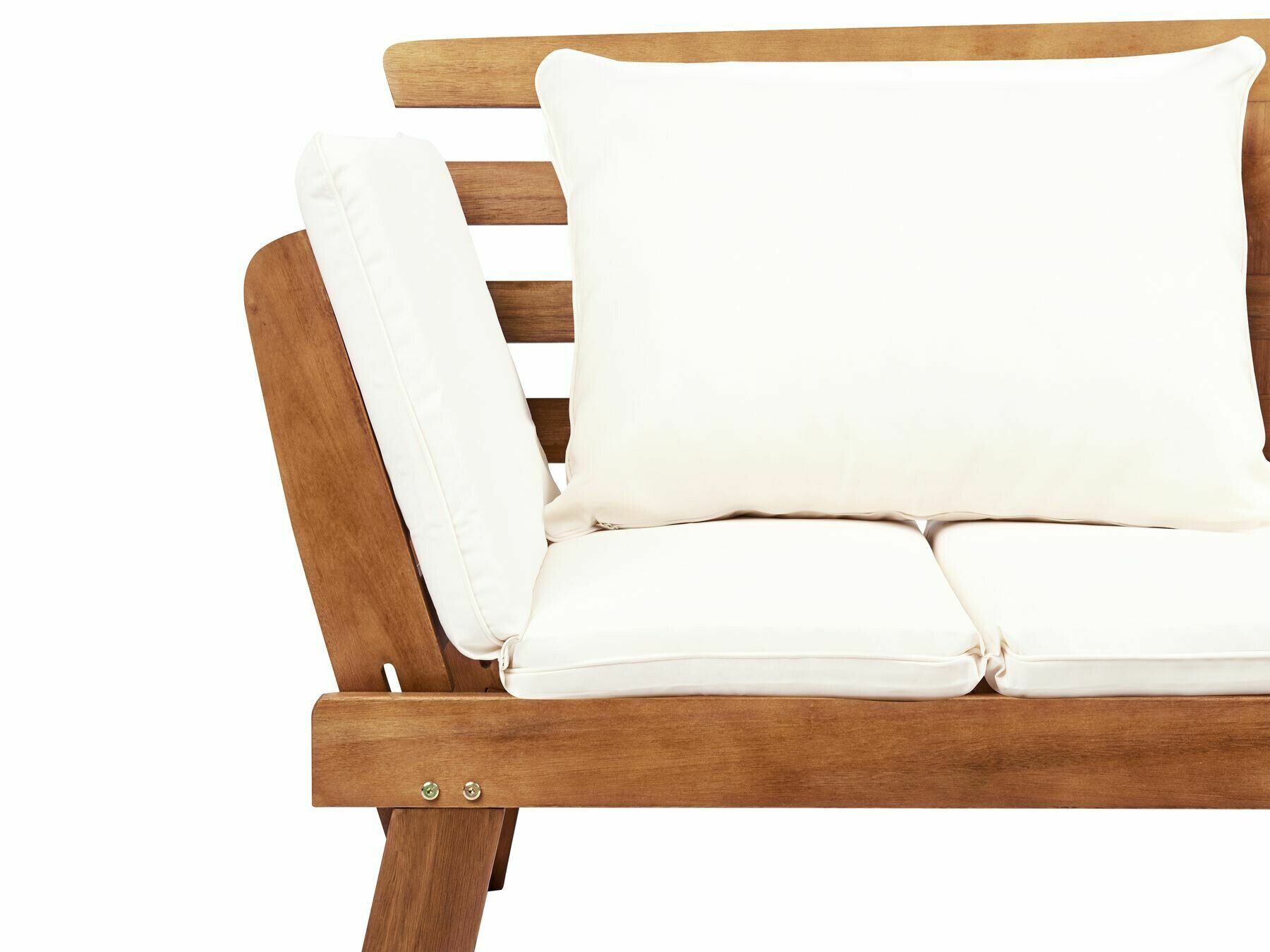 Dārza dīvāns Berwyn 1979 (Balts + Gaišs koks)