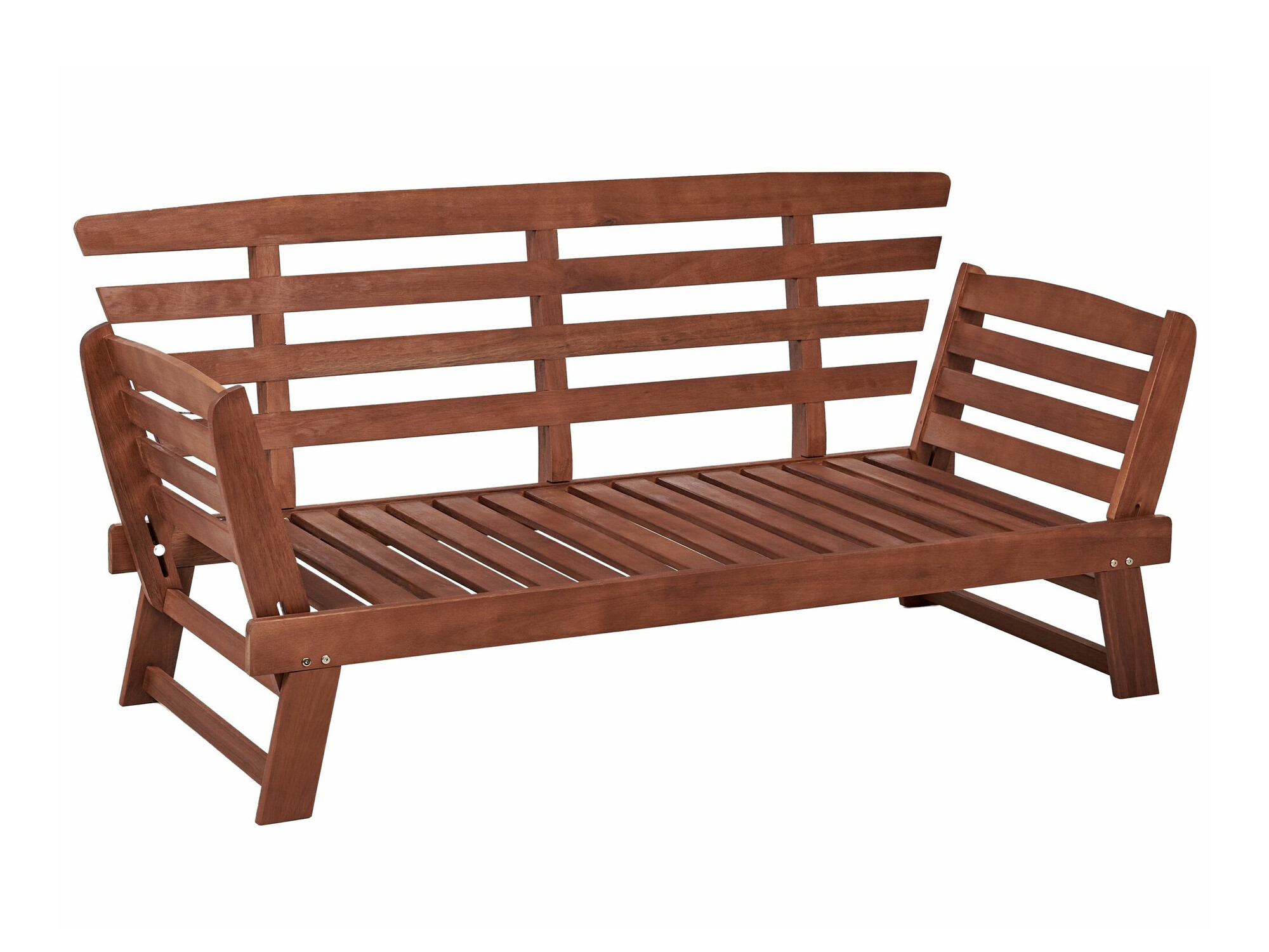 Dārza dīvāns Berwyn 1979 (Balts + Tumšs koks)