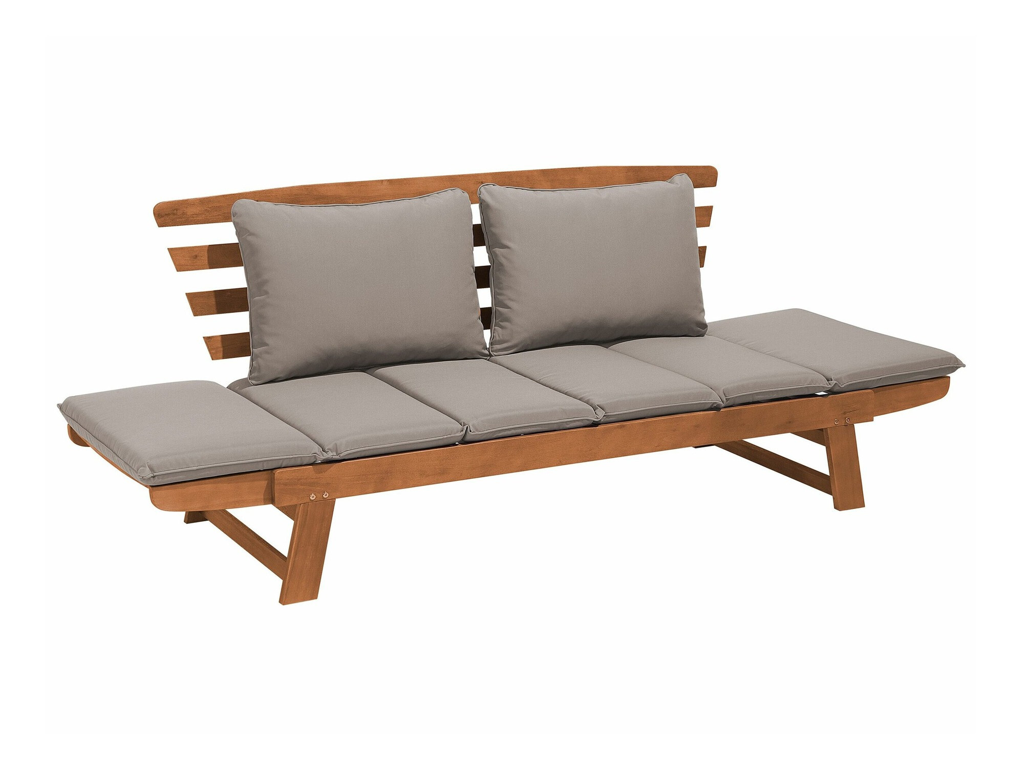 Dārza dīvāns Berwyn 1979 (Pelēks + Gaišs koks)