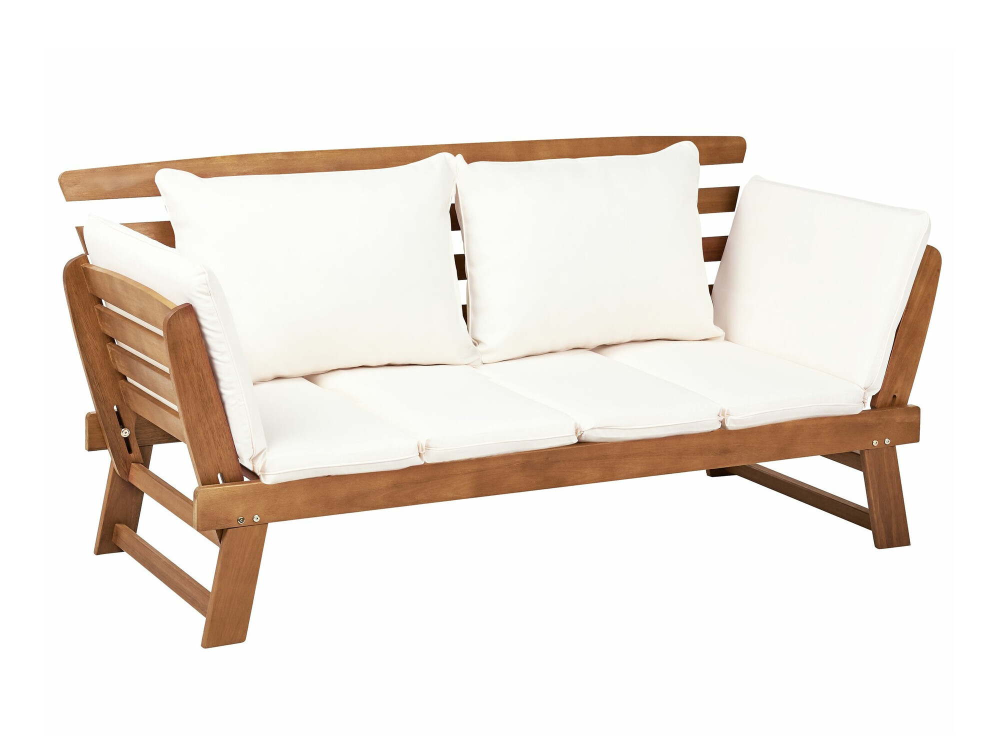 Садовый диван Berwyn 1979 (Белый + Светлое дерево)