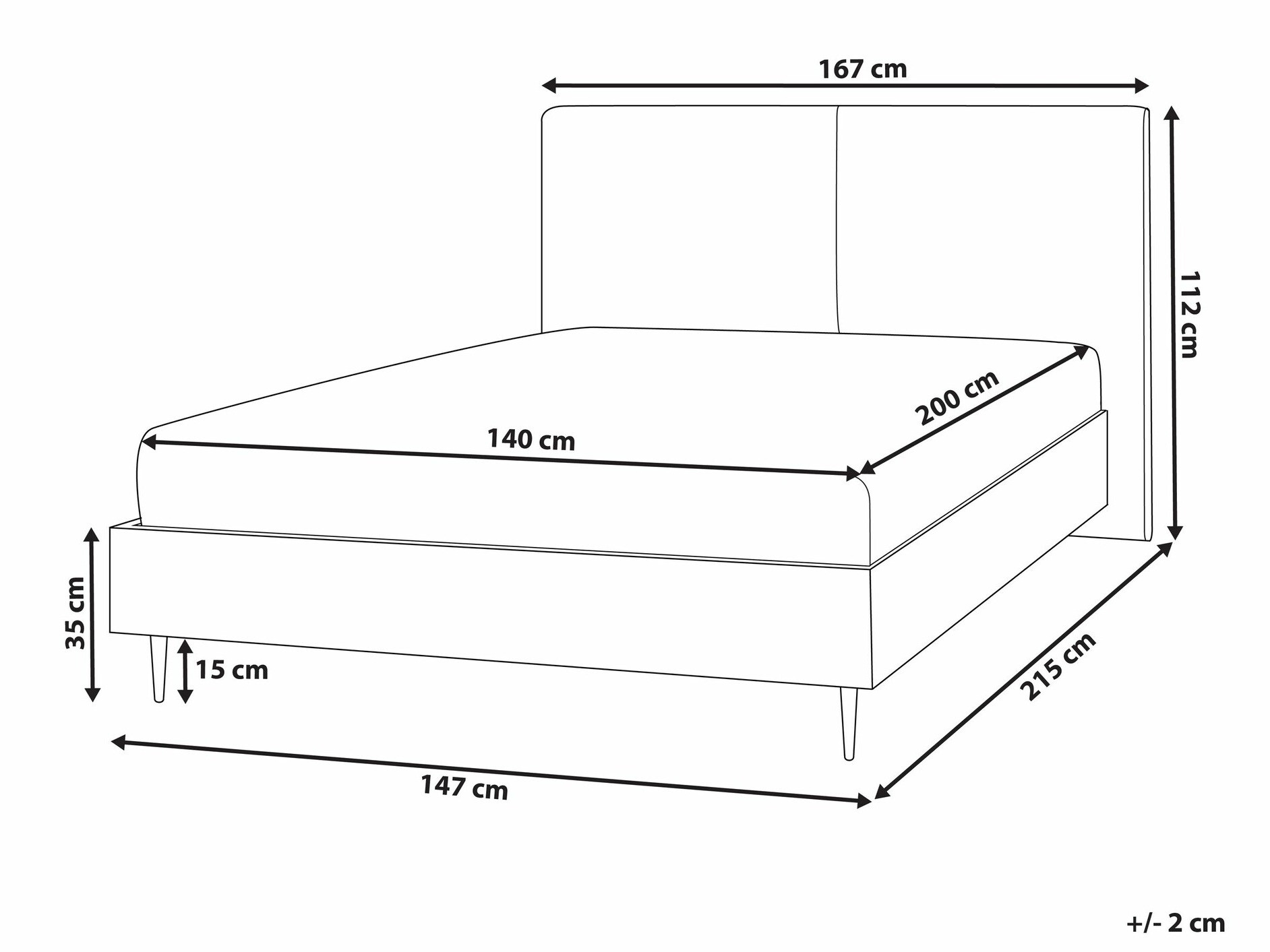 Кровать Berwyn 1273 (Бежевый + Светлое дерево)