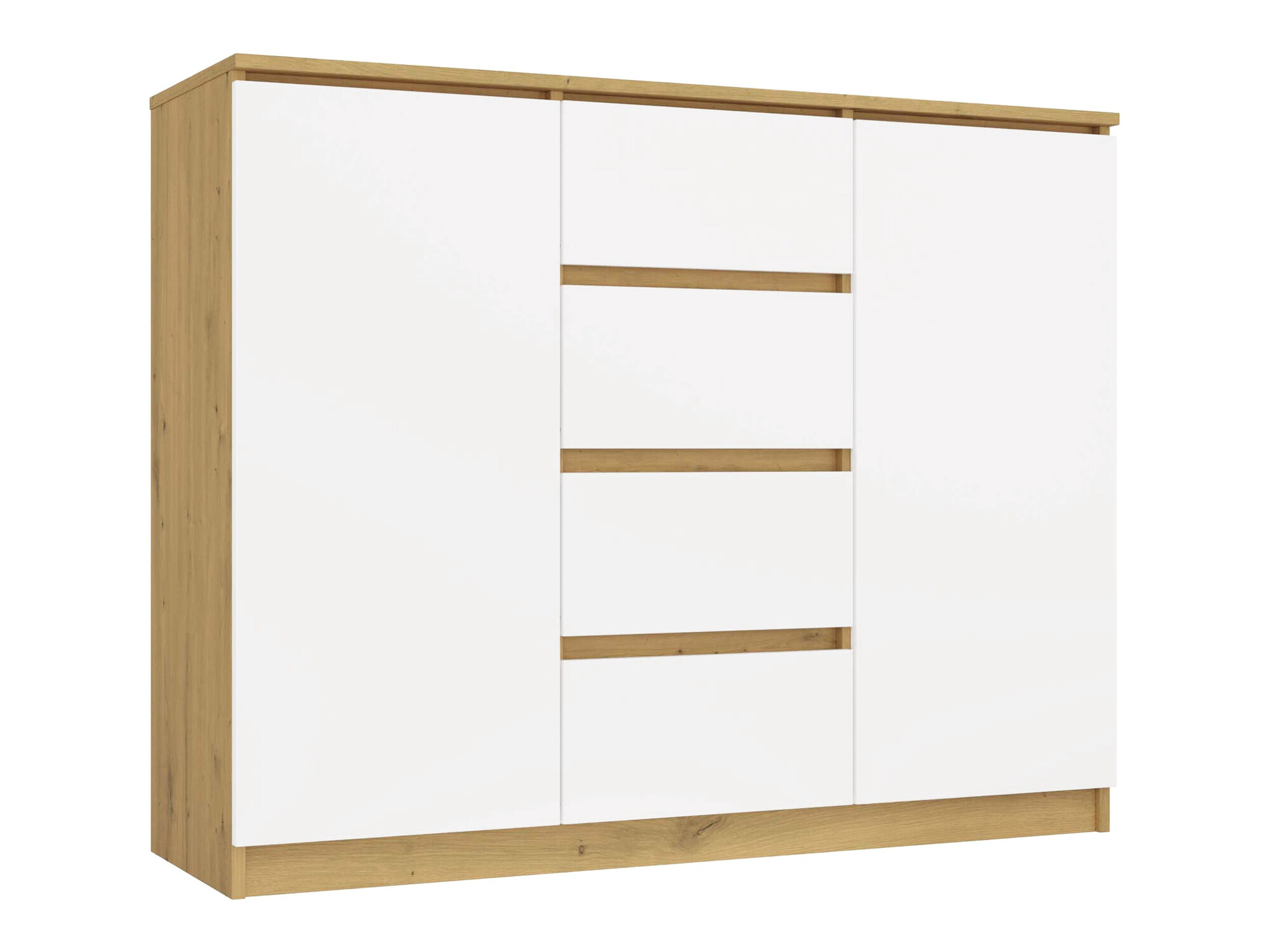 Kumode Elbvelu 113 (Artisan ozols + Balts)