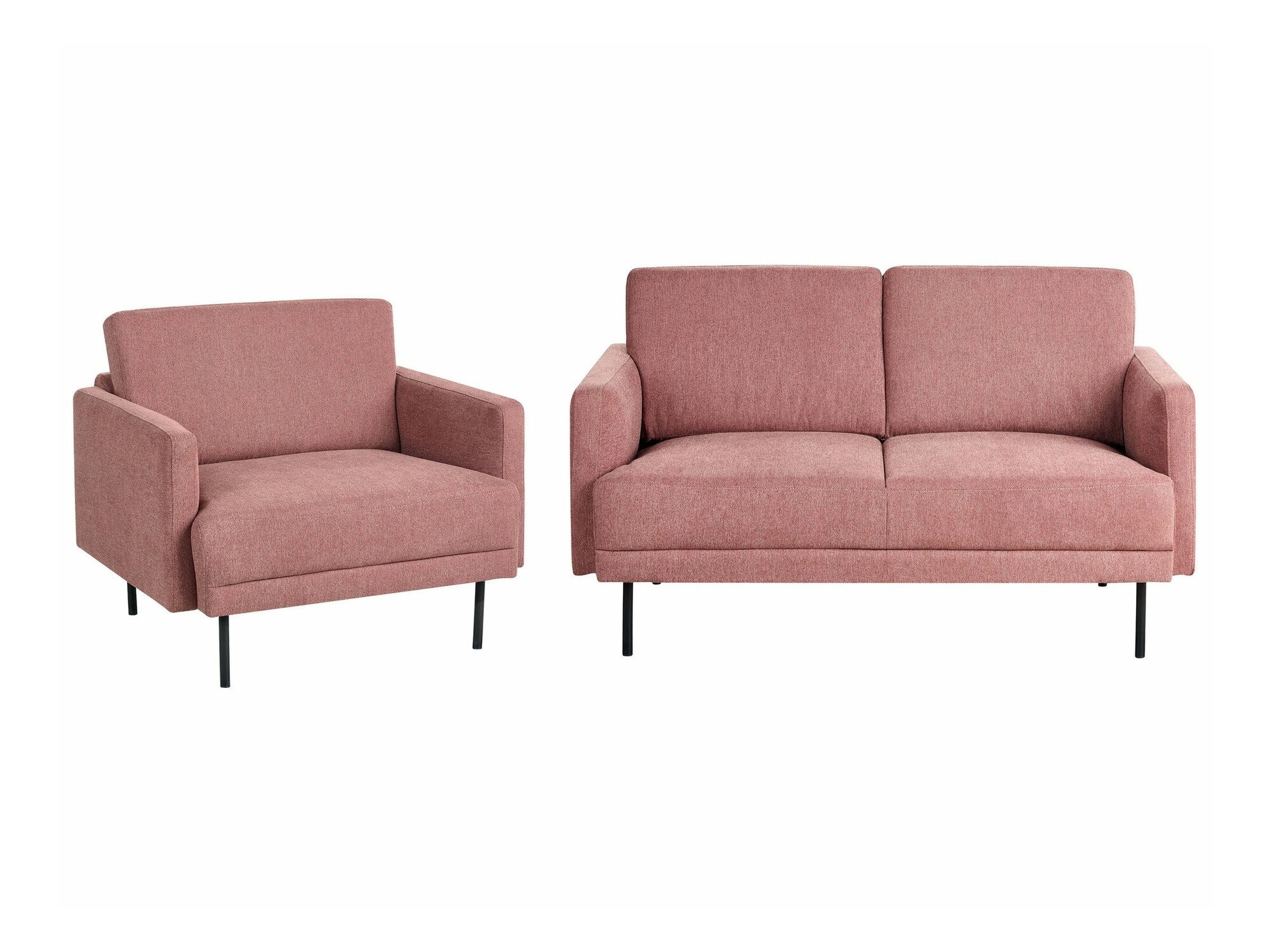 Mīksto mēbeļu komplekts Salmono 104 (Dusty rozā)