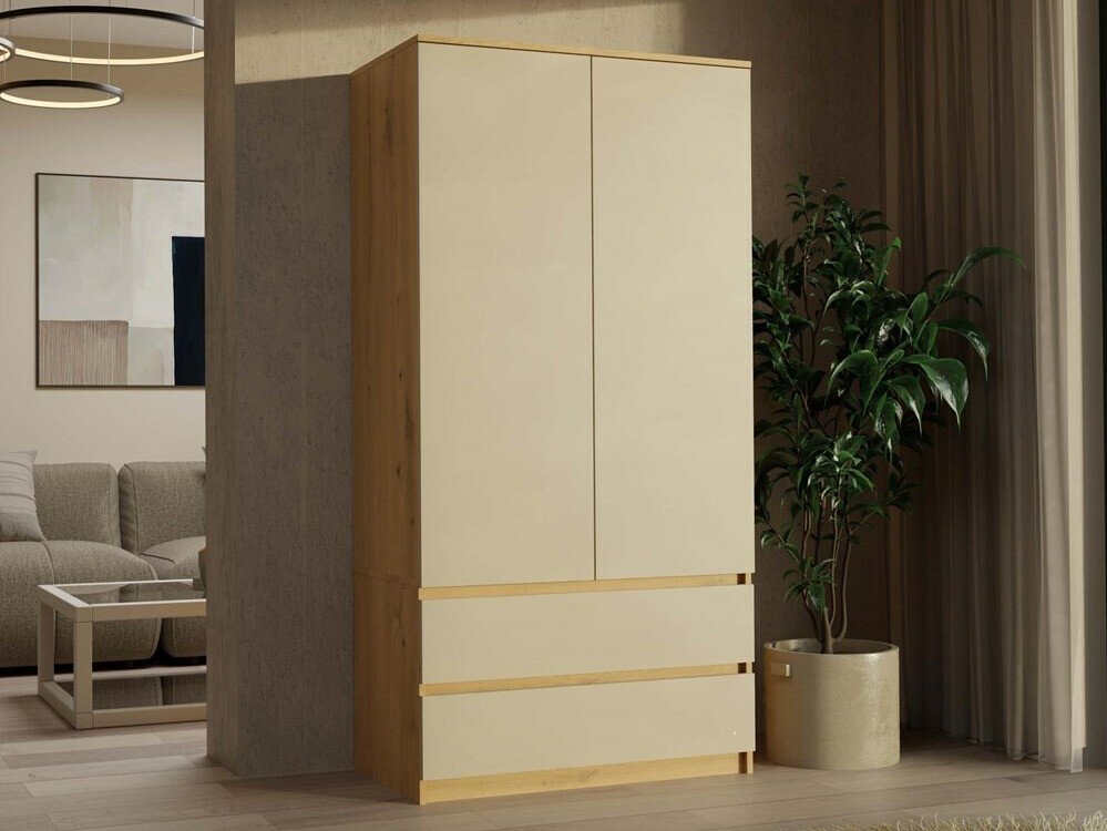 Шкаф Elbvelu 116 (Artisan дуб + Кашемир)