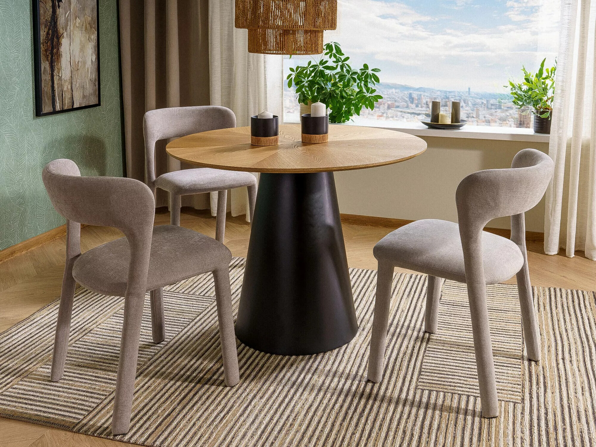 Galds Detroit 733 (Ozols + Melns)