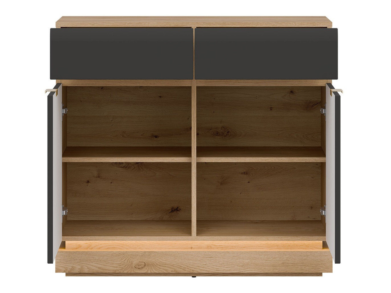 Kомод Teselbu 102 (Антрацит + Дуб)