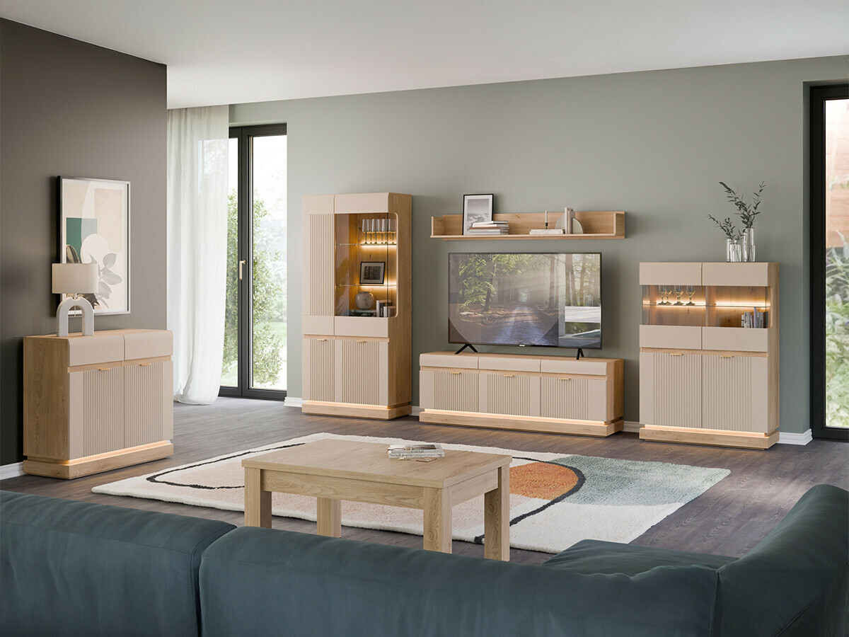 Kомод Teselbu 102 (Кашемир + Дуб)