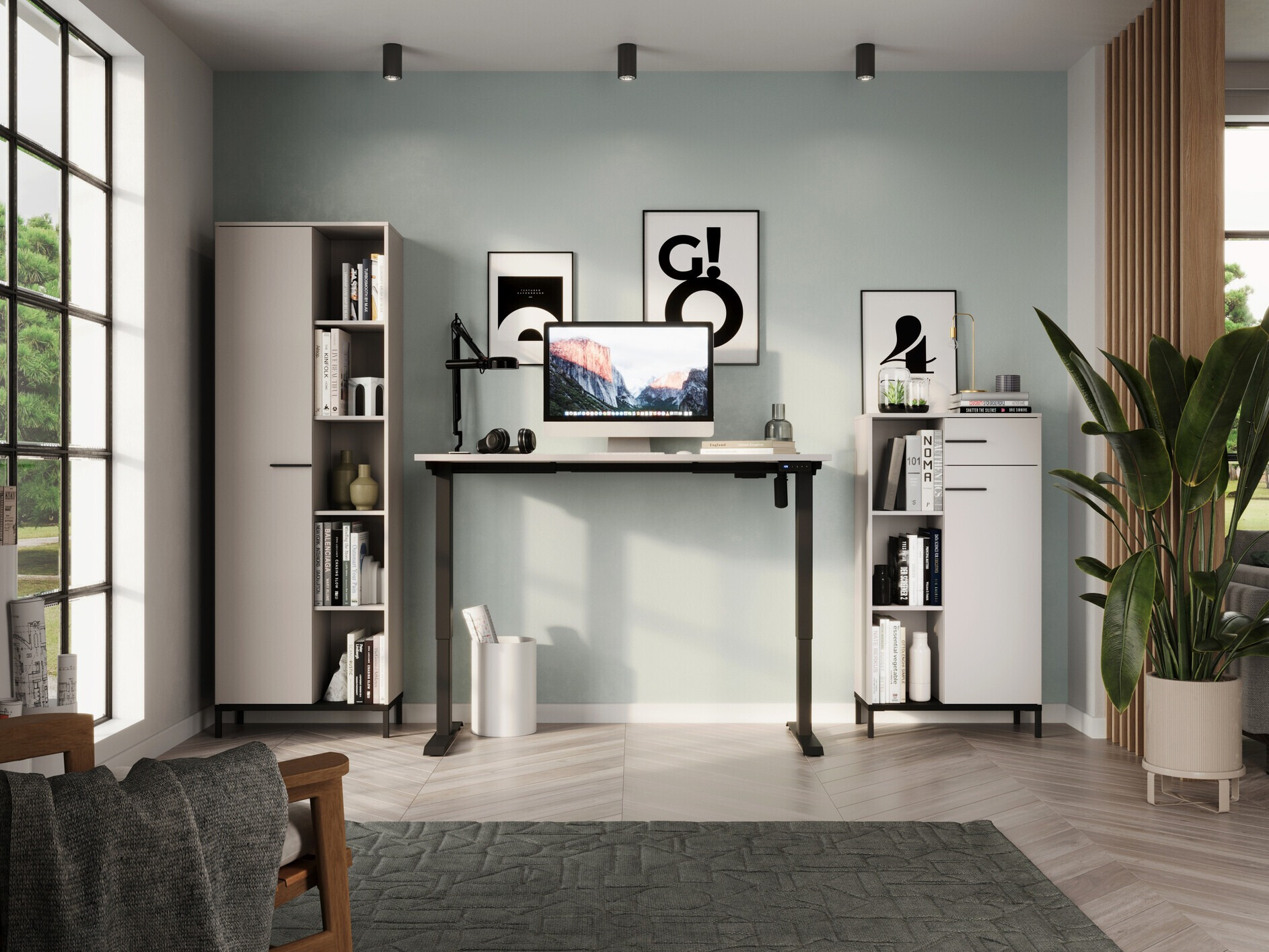 Mājas biroja komplekts Solaro 105 (Kašmirs)