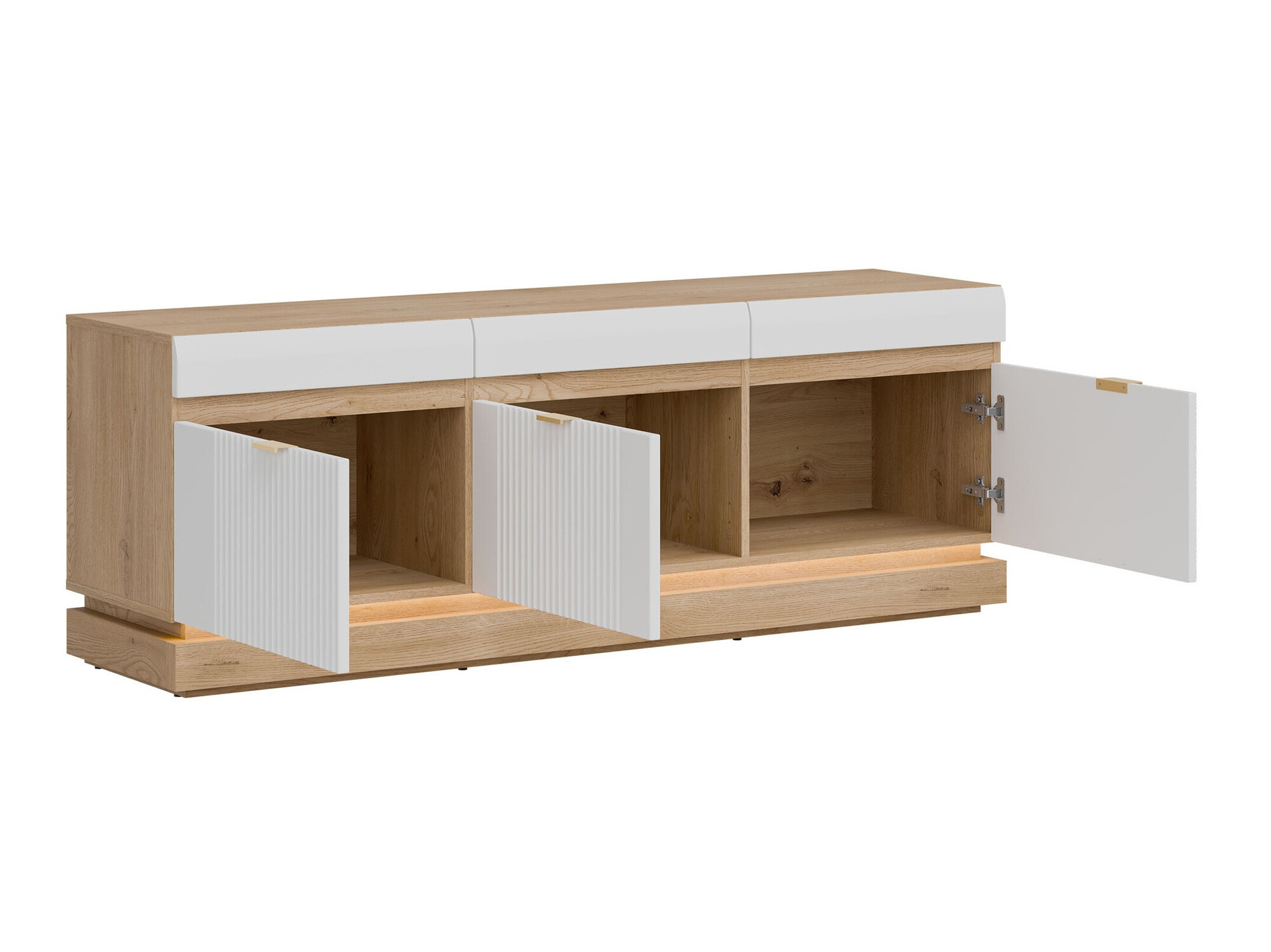 TV galds Teselbu 100 (Balts + Torro ozols)