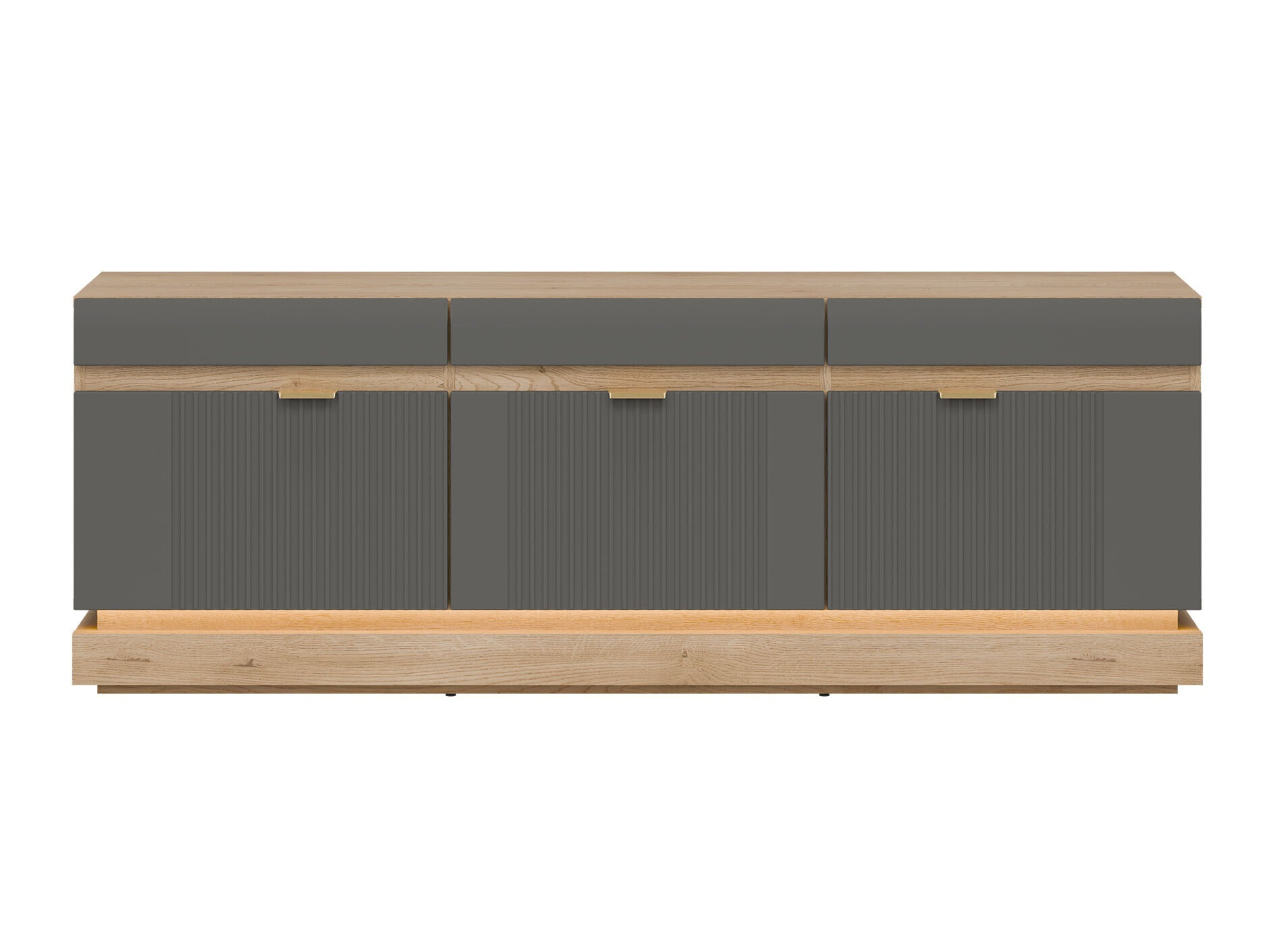 TV galds Teselbu 100 (Pelēks + Torro ozols)