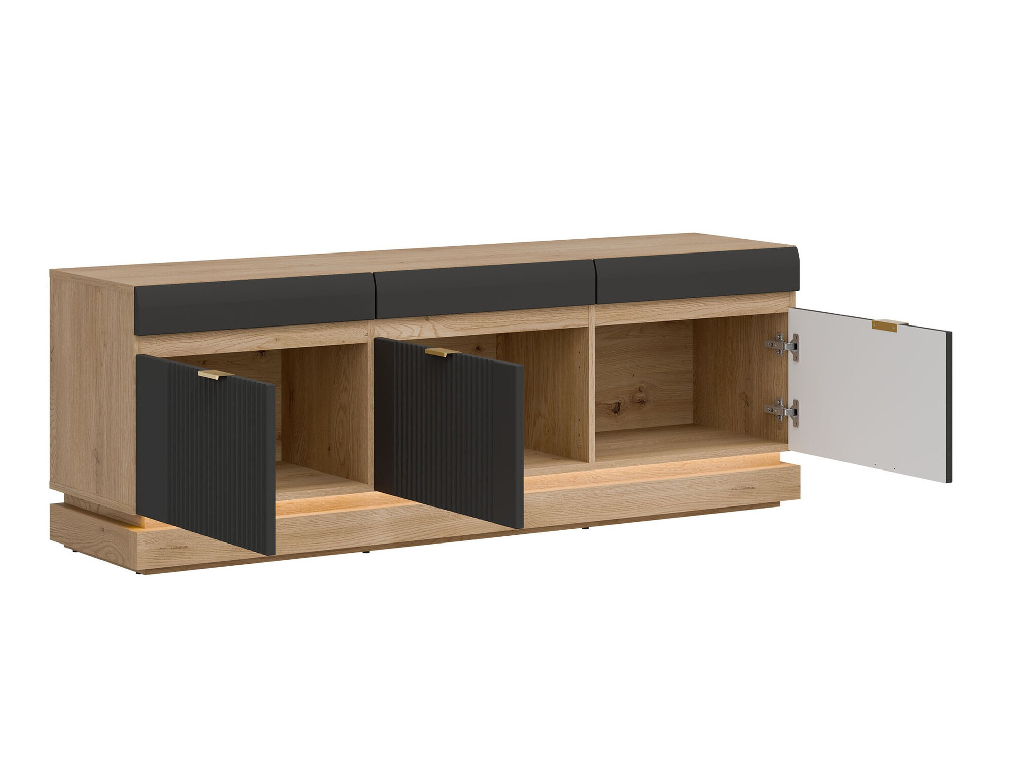 ТВ тумба Teselbu 100 (Антрацит + Дуб Торро)