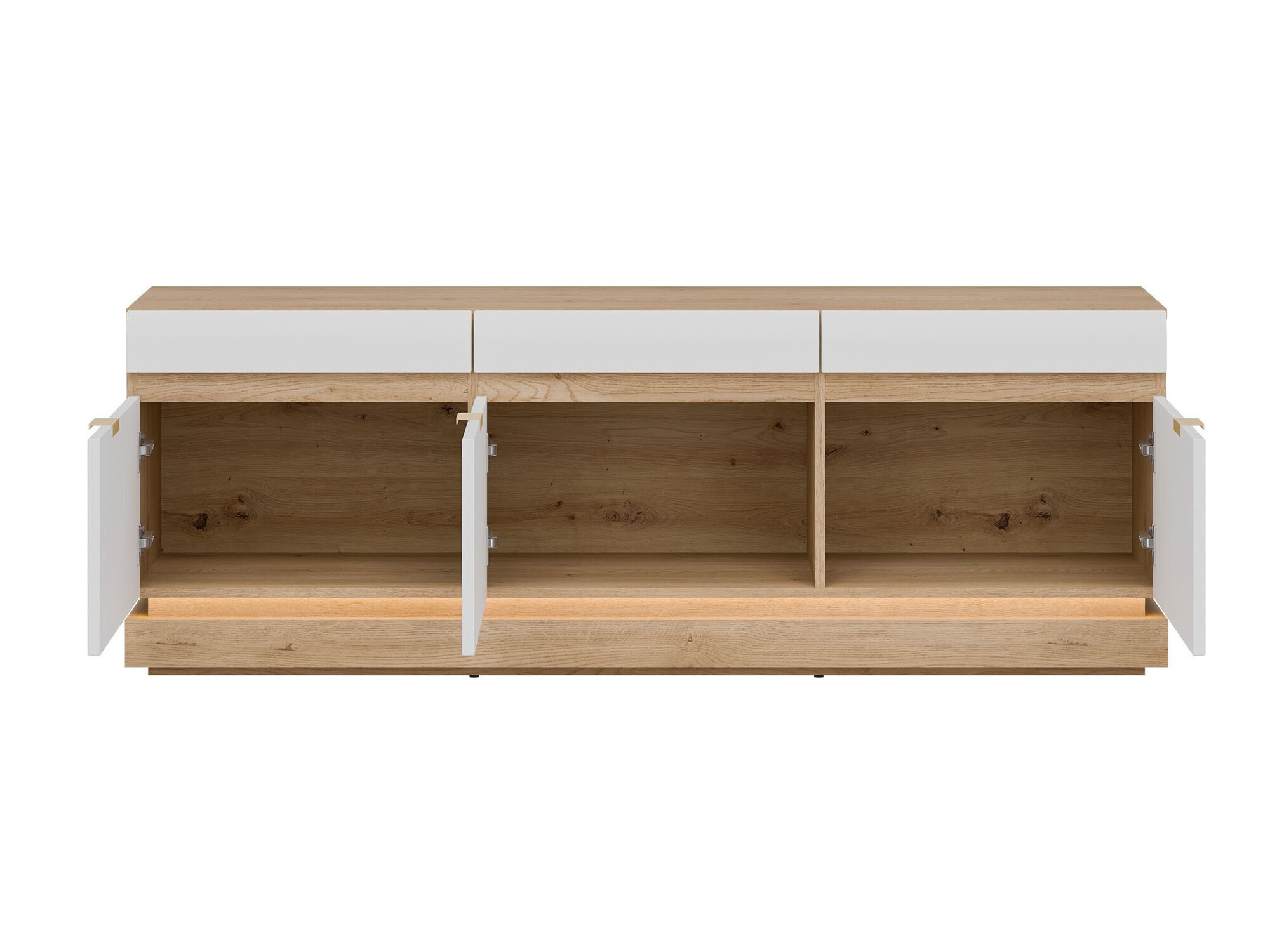 ТВ тумба Teselbu 100 (Белый + Дуб Торро)