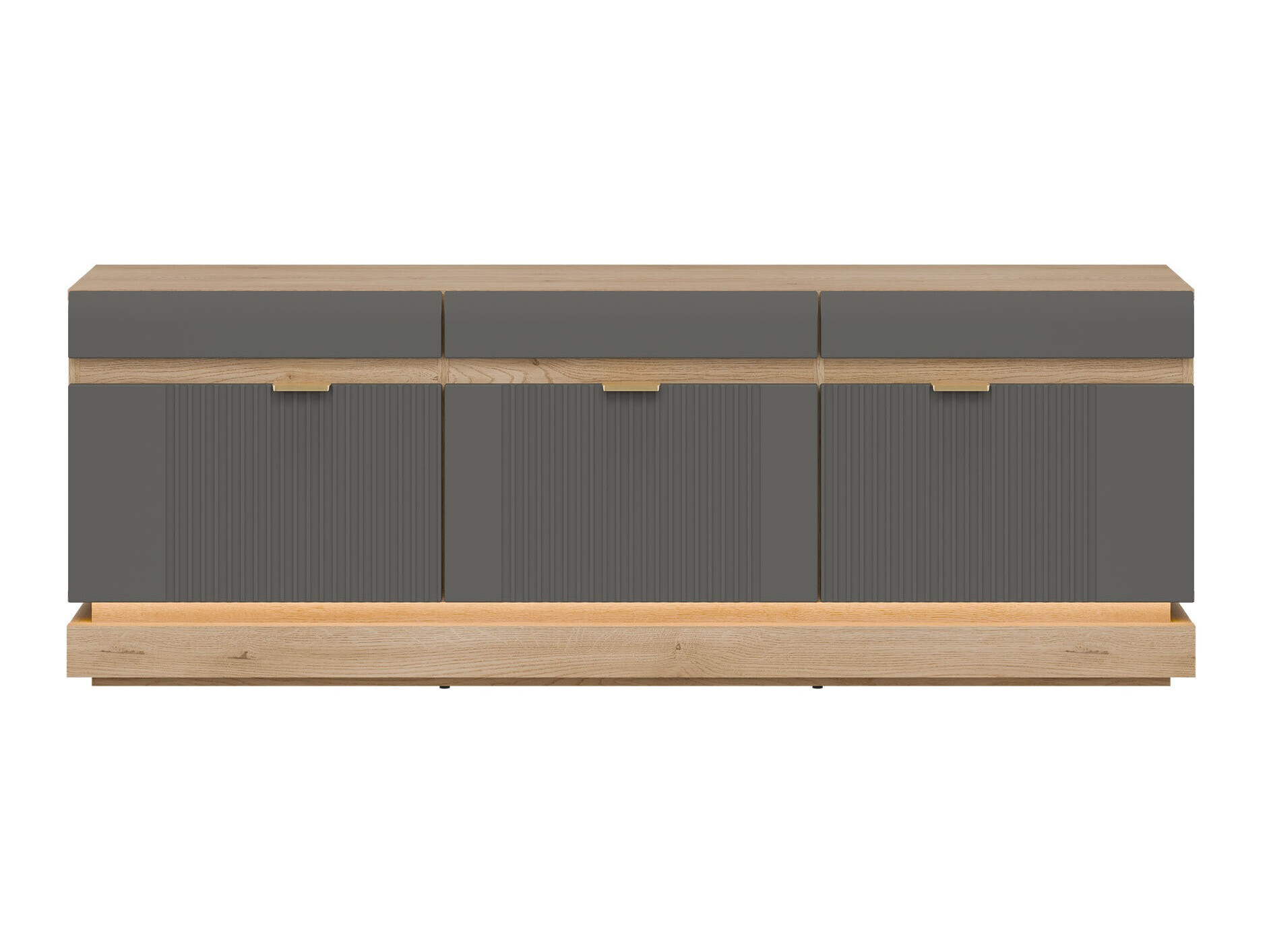 ТВ тумба Teselbu 100 (Серый + Дуб Торро)