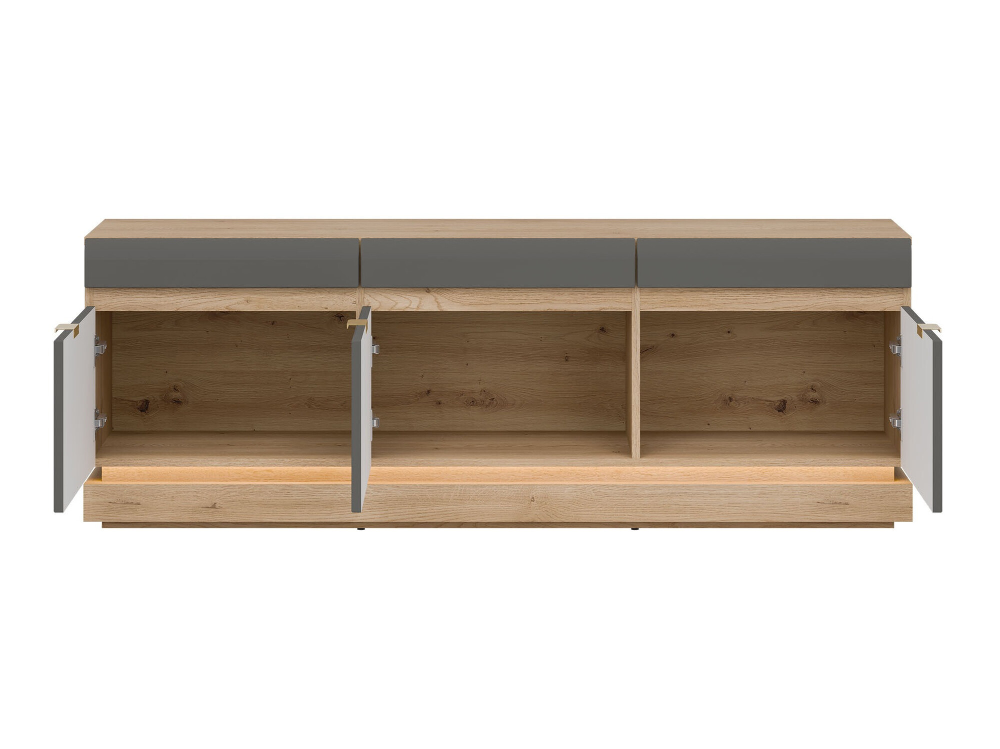 ТВ тумба Teselbu 100 (Серый + Дуб Торро)