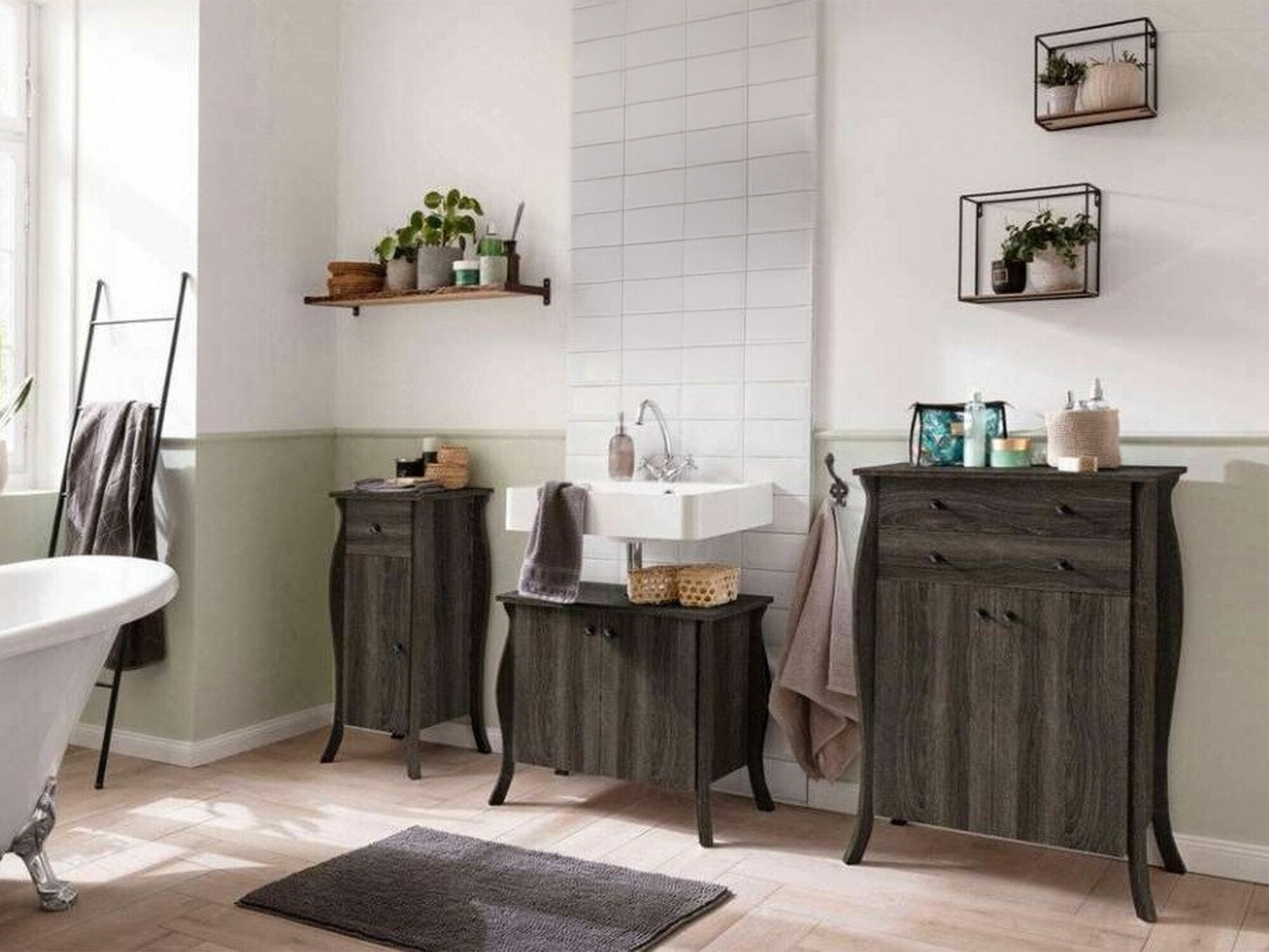 Vannas komplekts Ophtole 106 (Pelēks ozols)