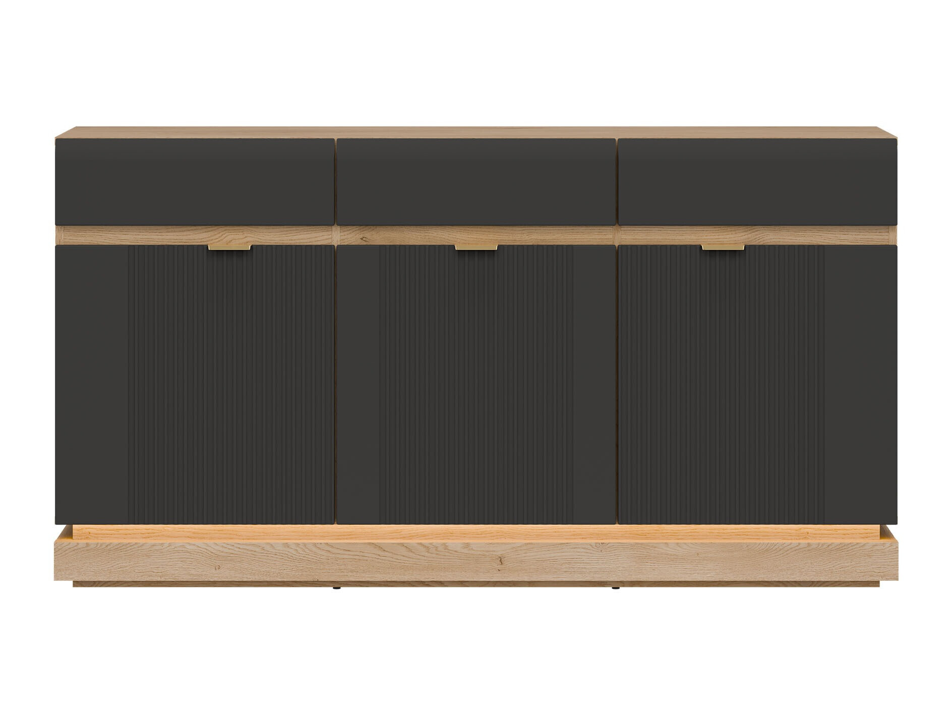 Kомод Teselbu 104 (Антрацит + Дуб)