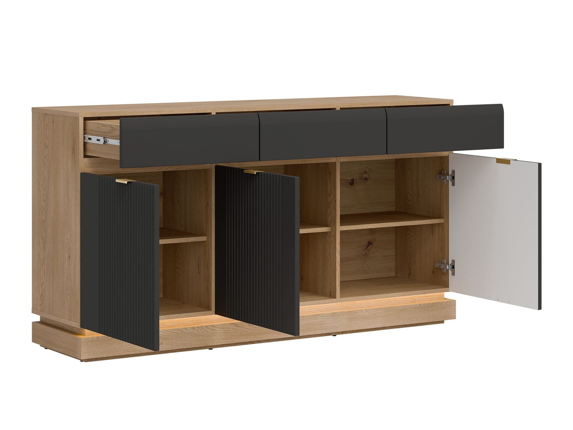 Kumode Teselbu 104 (Antracīts + Ozols)