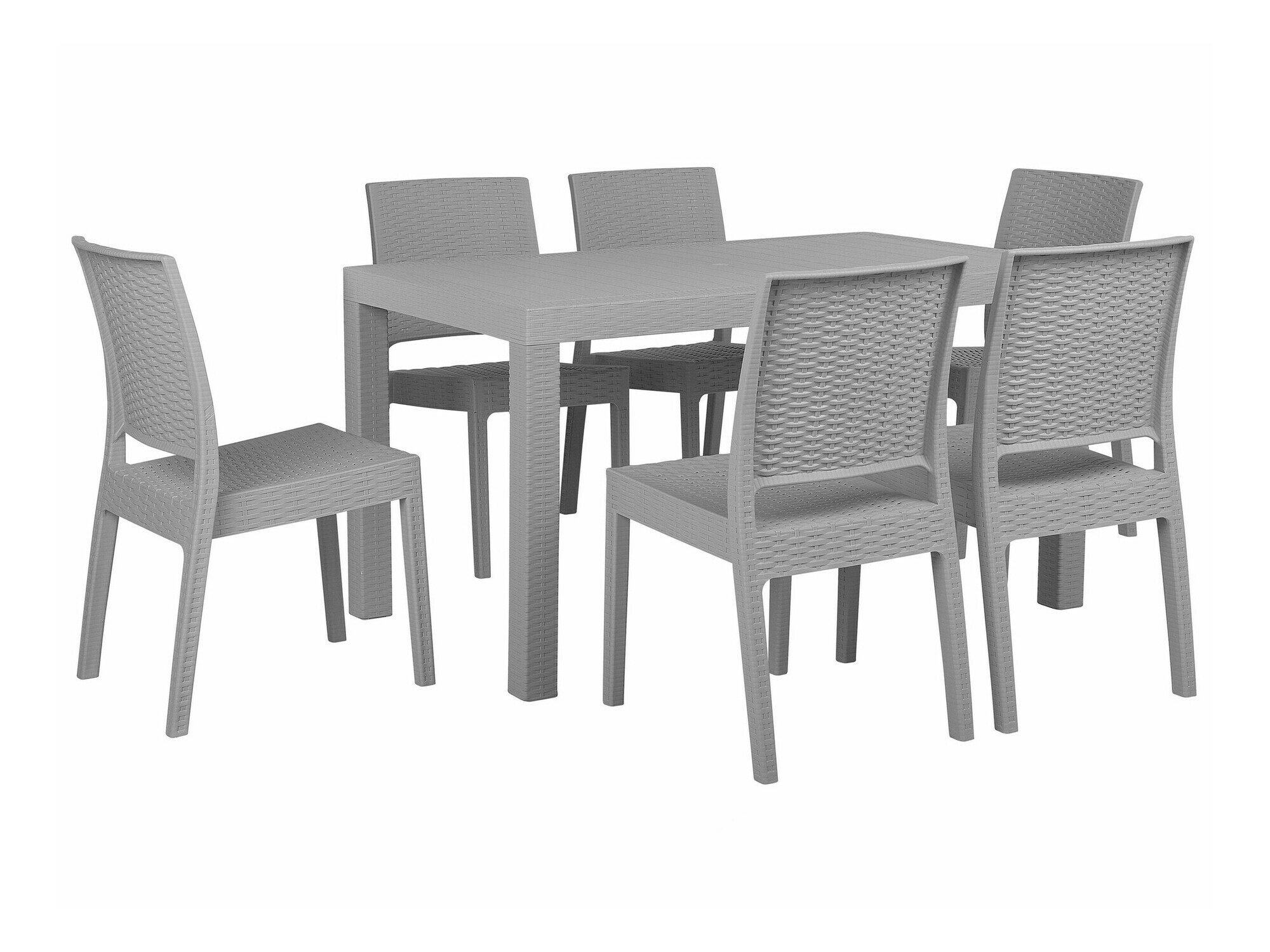 Стол и стулья Berwyn 2607 (Светло-серый)